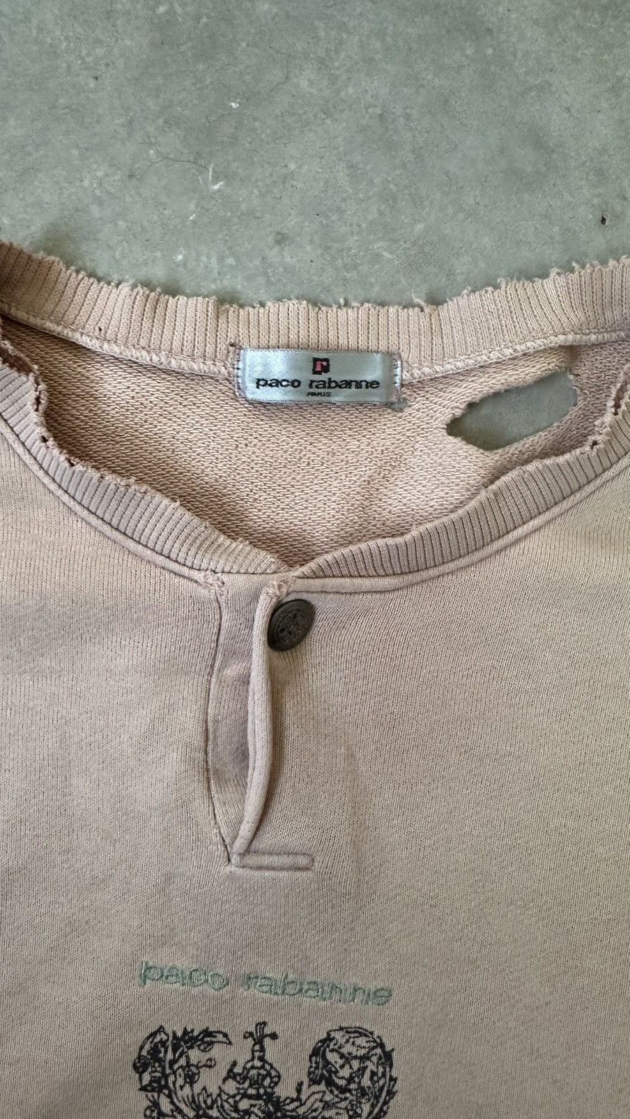 Vintage VINTAGE PACO RABANNE DISTRESSED SWEATER Size US L / EU 52-54 / 3 - 6 Thumbnail