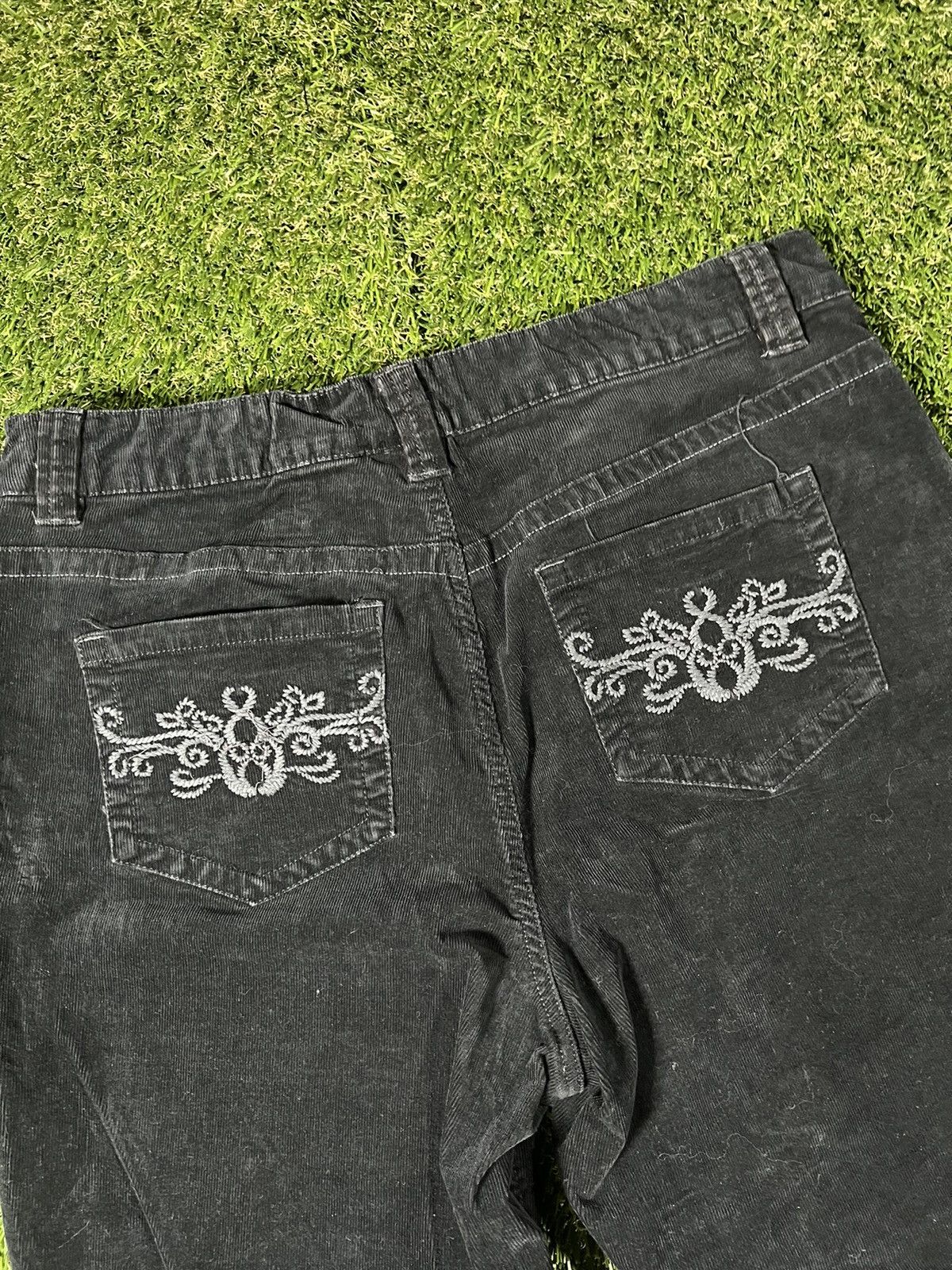 Faded Glory Vintage Y2K Baggy Corduroy Flaired Affliction Styled Pants Size US 34 / EU 50 - 2 Thumbnail