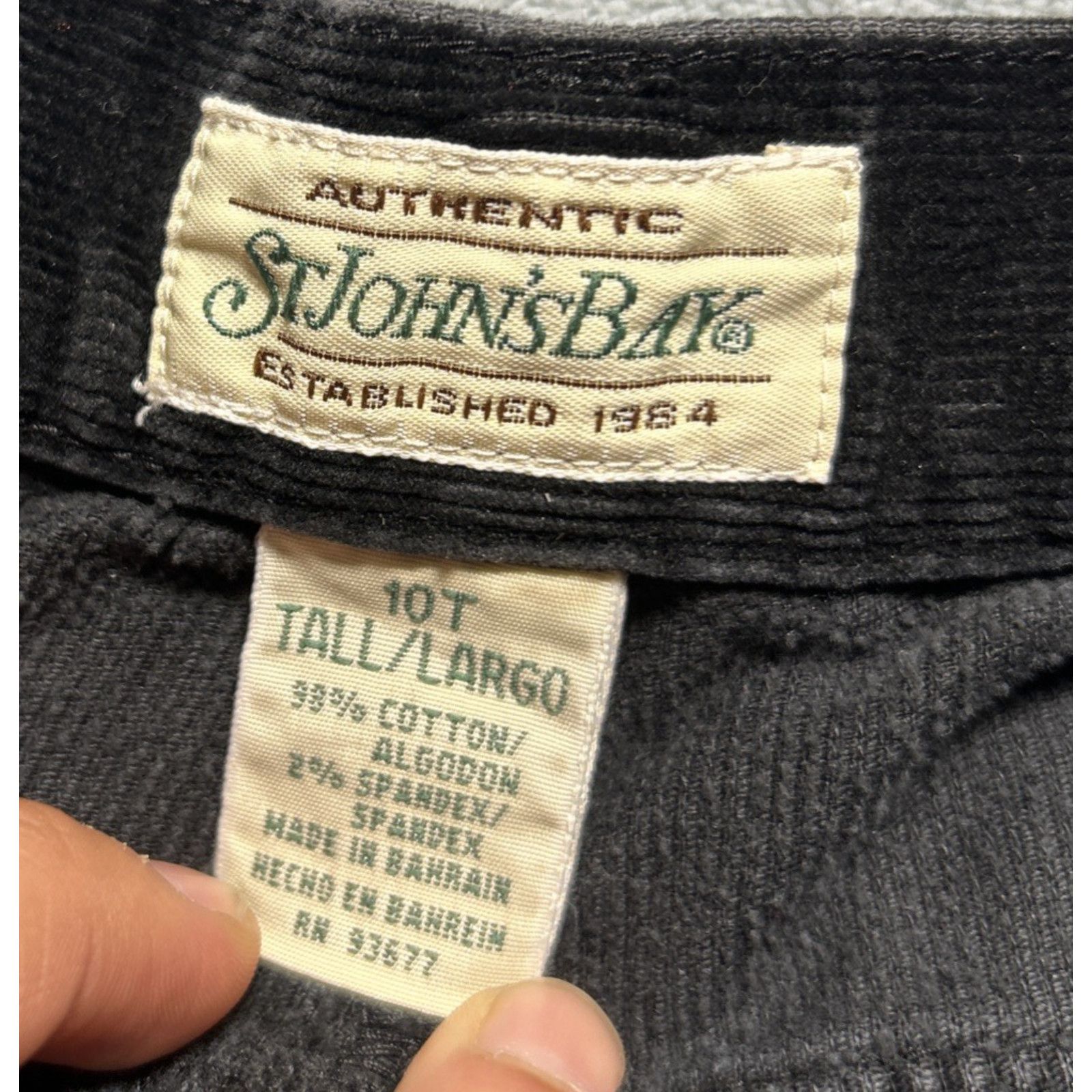 St. Johns Bay Y2k 2000s Beyond Baggy Corduroy Pant Women 10 31x27 Raw Wide Size 32" / US 10 / IT 46 - 7 Thumbnail