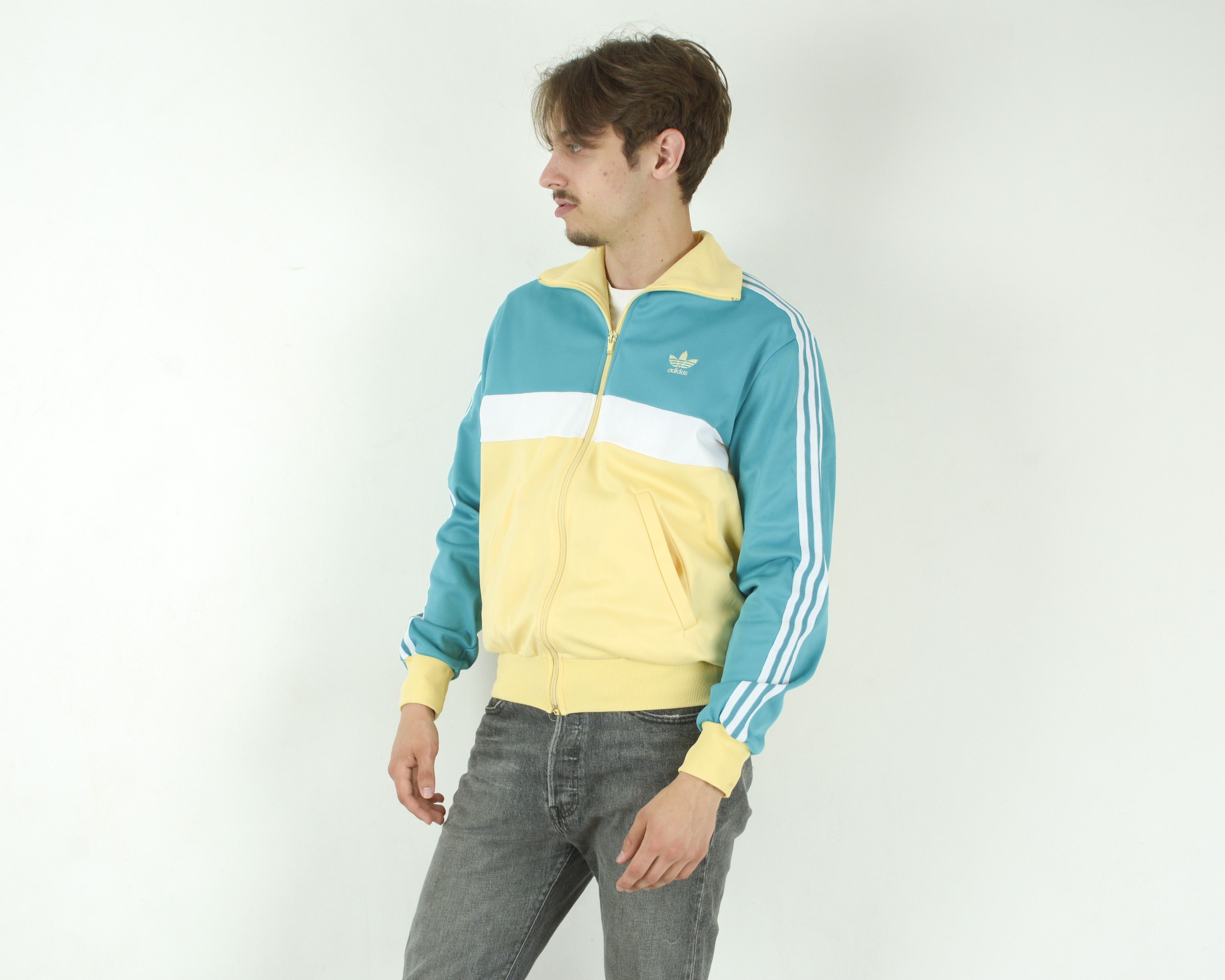 Adidas Ventex S Tracksuit Jumper Sweatshirt Jacket Made in England Size US S / EU 44-46 / 1 - 1 Thumbnail