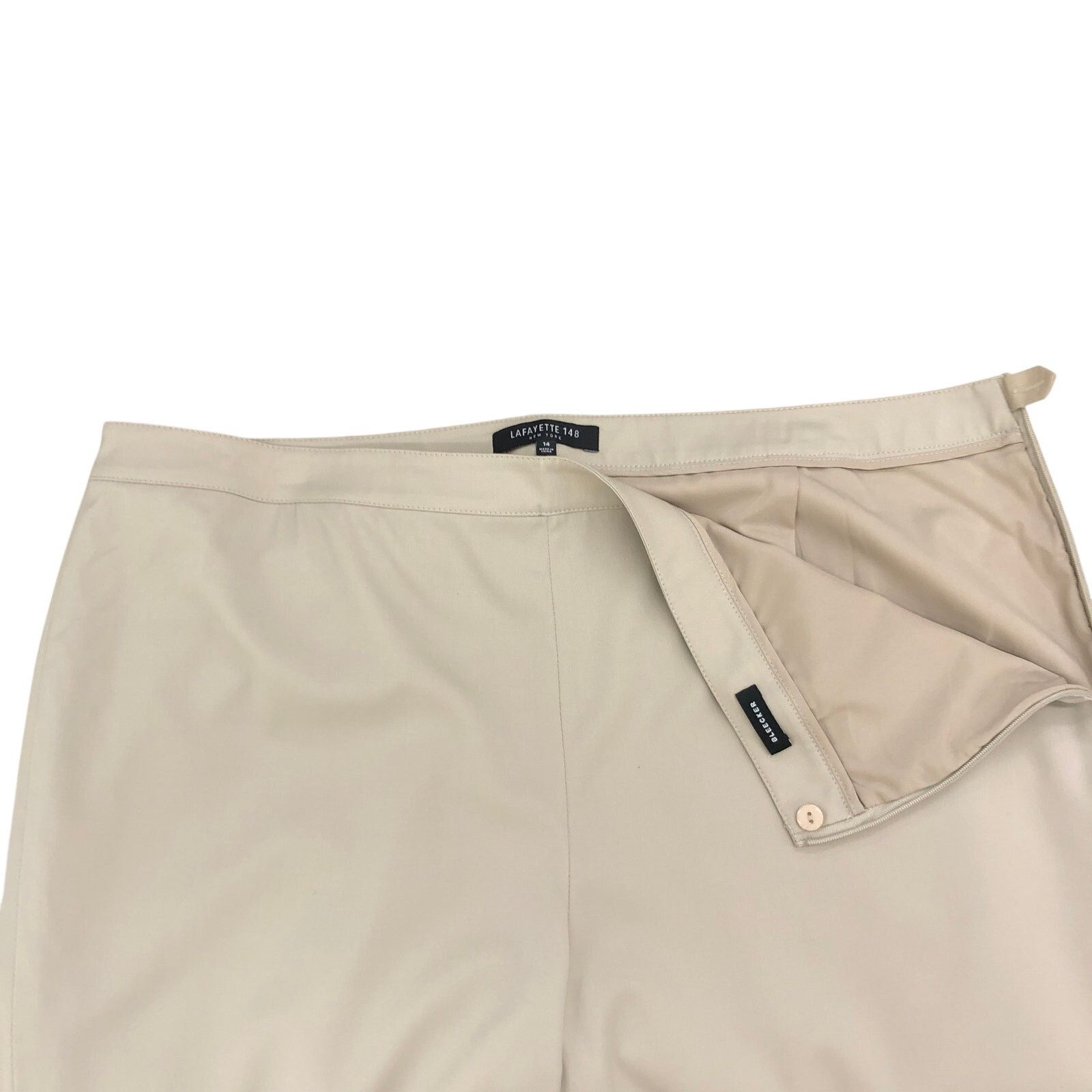 Lafayette 148 Lafayette 148 Sz 14 Pants Bleecker Side Zip Trousers Stretch Size 36" / US 14 / IT 50 - 13 Thumbnail
