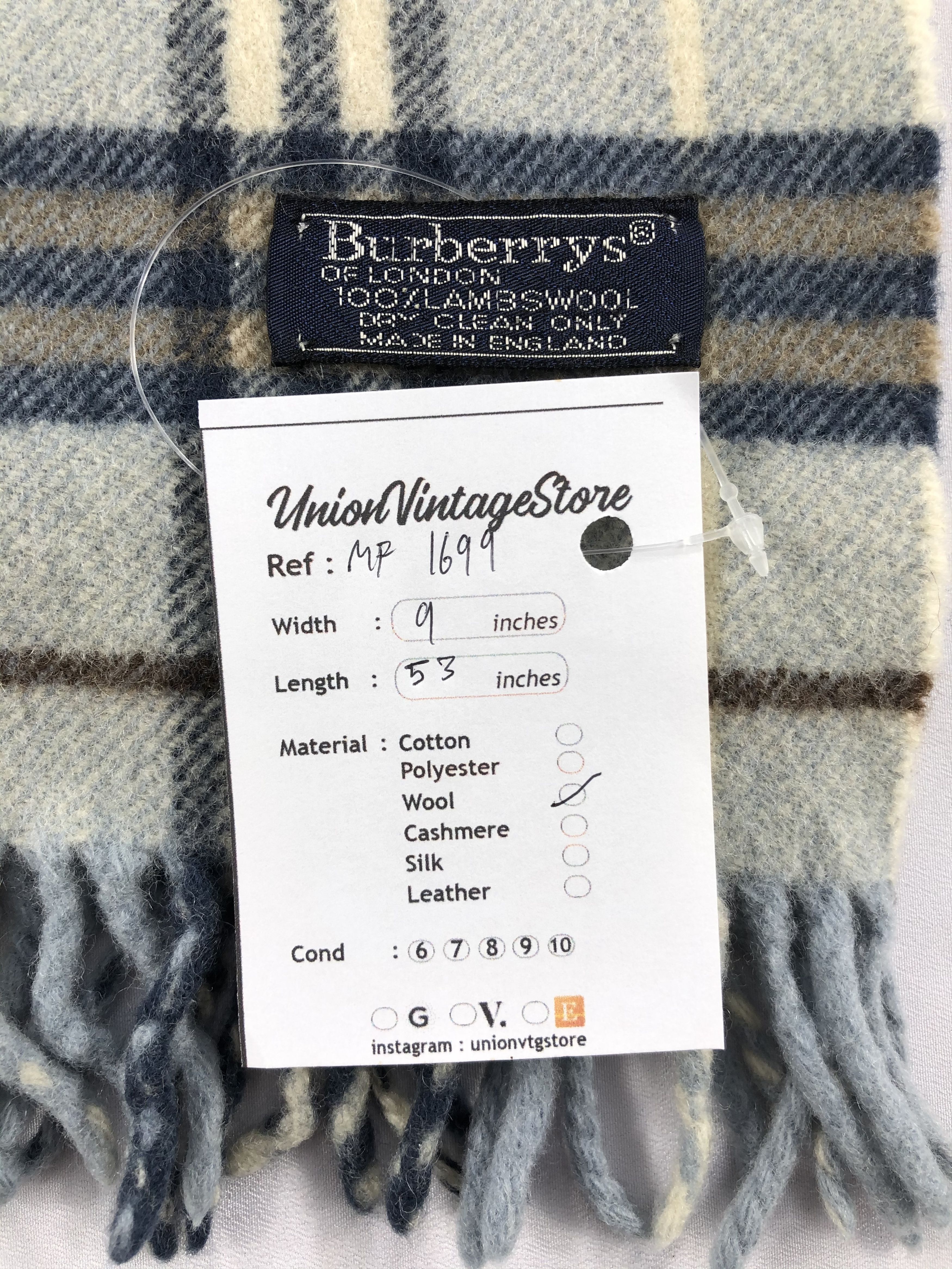 Burberry Vintage Burberry Scarf/Muffler/Neckwear MF1699 Size ONE SIZE - 5 Thumbnail
