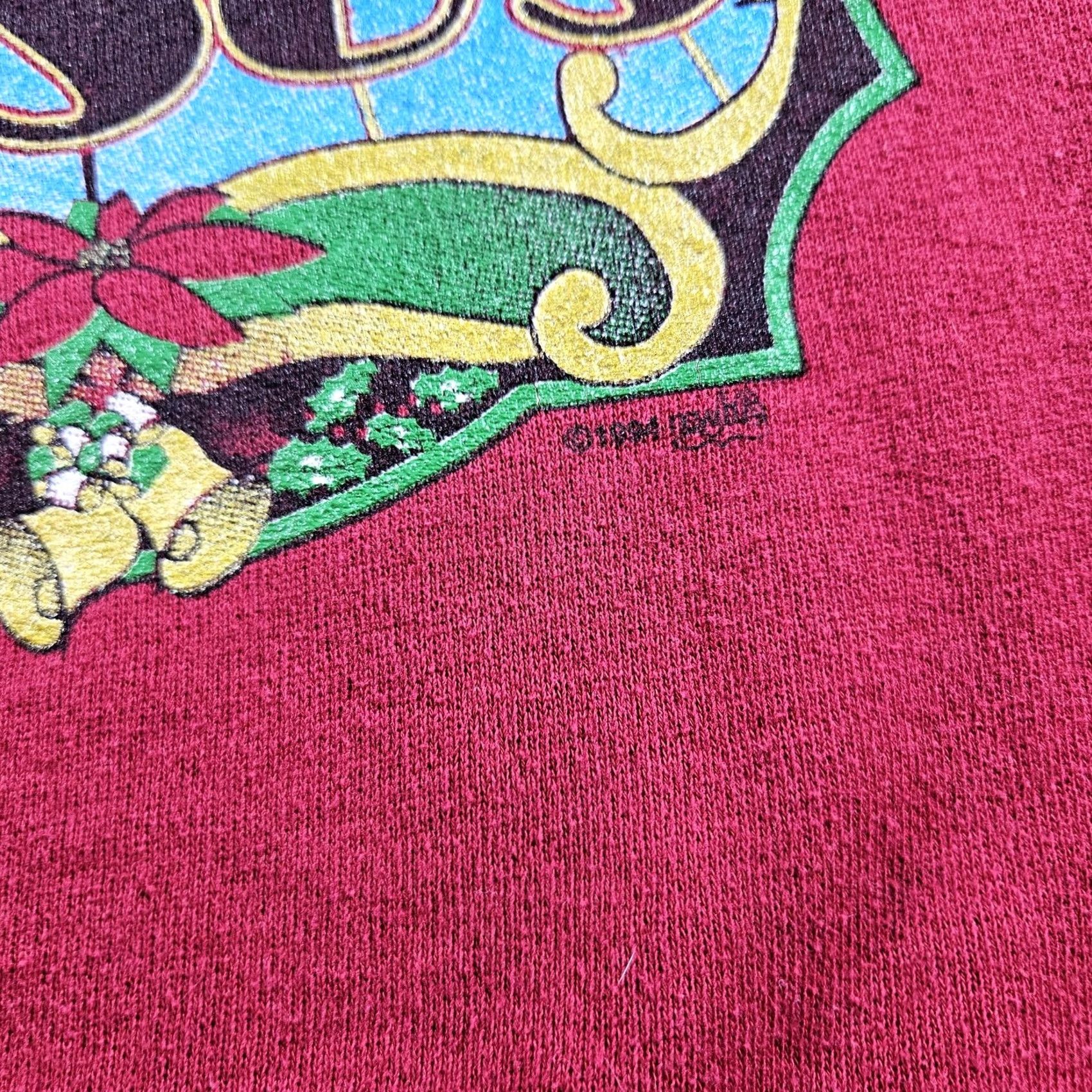 Lee VINTAGE Lee Sweatshirt Mens Large Red Celebrate Jesus Christmas Church USA 1991 Size US L / EU 52-54 / 3 - 3 Thumbnail
