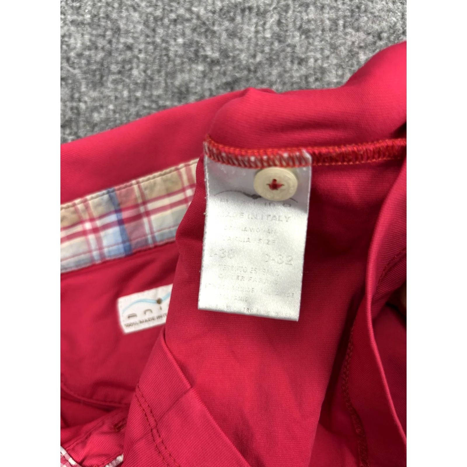Vintage VINTAGE Animo Polo Shirt Womens XS Red Plaid Trim Rhinestone Logo Made Italy Size S / US 4 / IT 40 - 6 Thumbnail