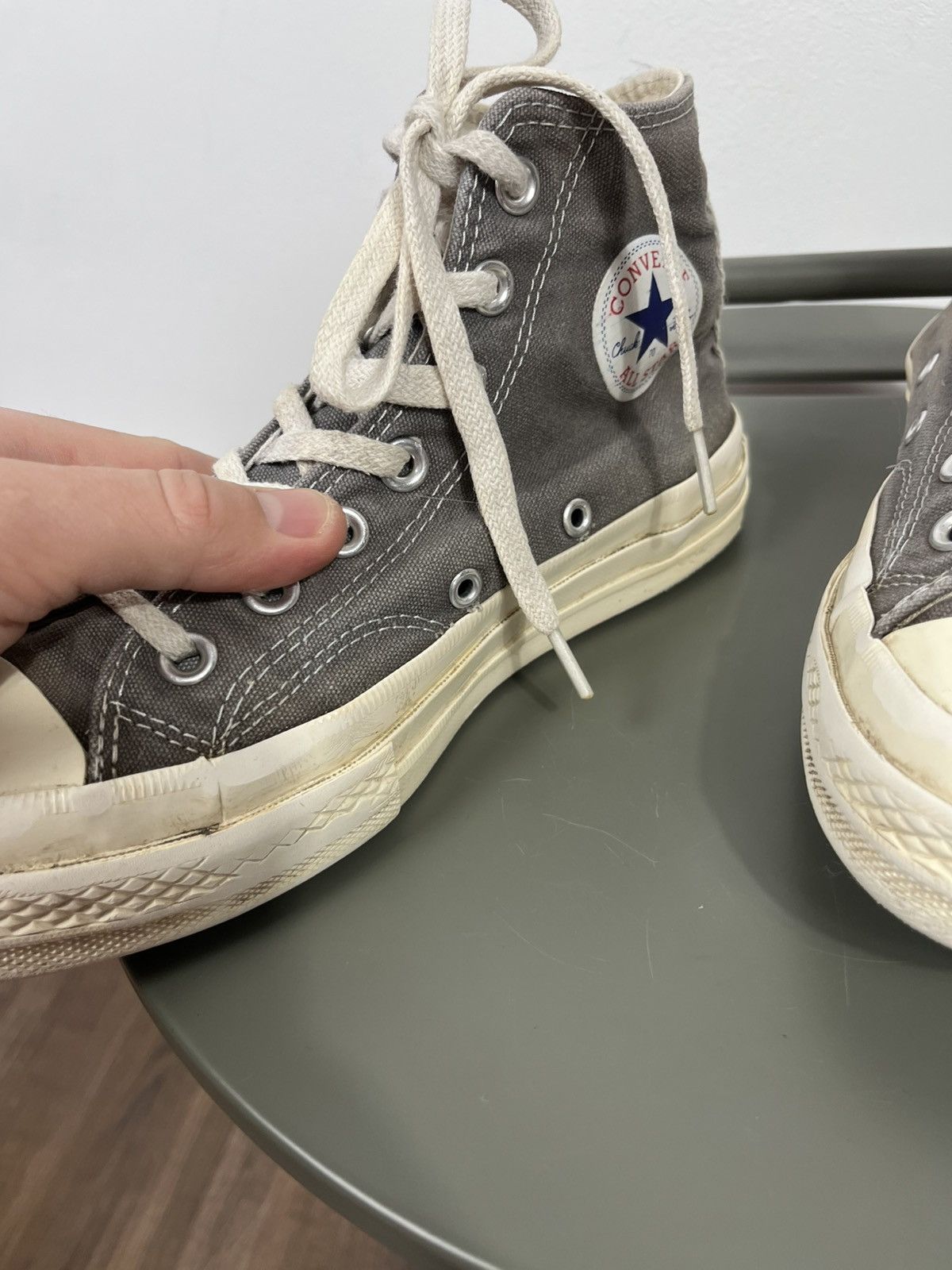 Converse Converse x CDG Play Chuck Taylor High Grey Heart US 6 W Size US 6 / IT 36 - 7 Thumbnail