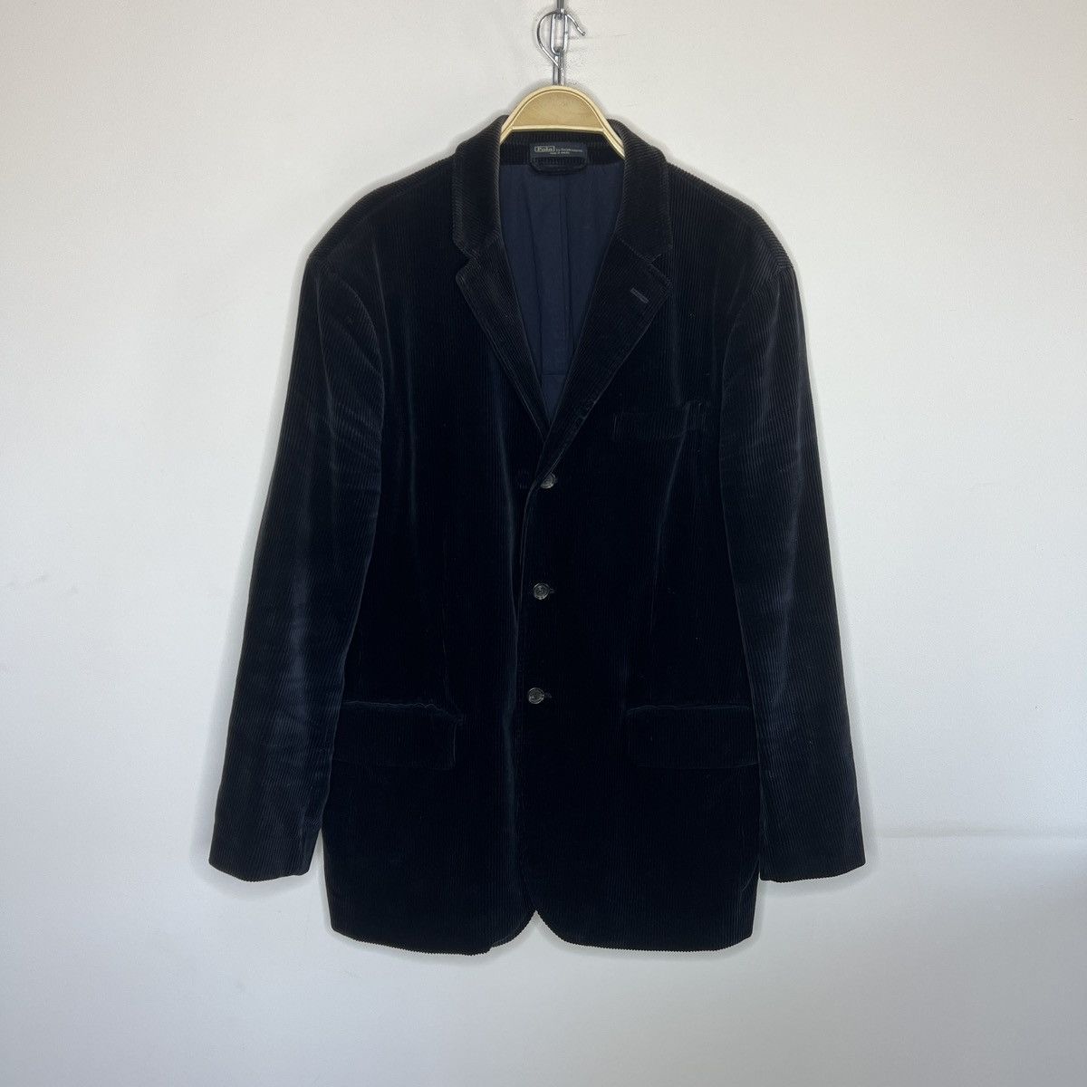Polo Ralph Lauren × RRL Ralph Lauren × Ralph Lauren Vintage Polo Ralph Lauren Corduroy Blazer Jacket Coat Navy Size US L / EU 52-54 / 3 - 1 Thumbnail