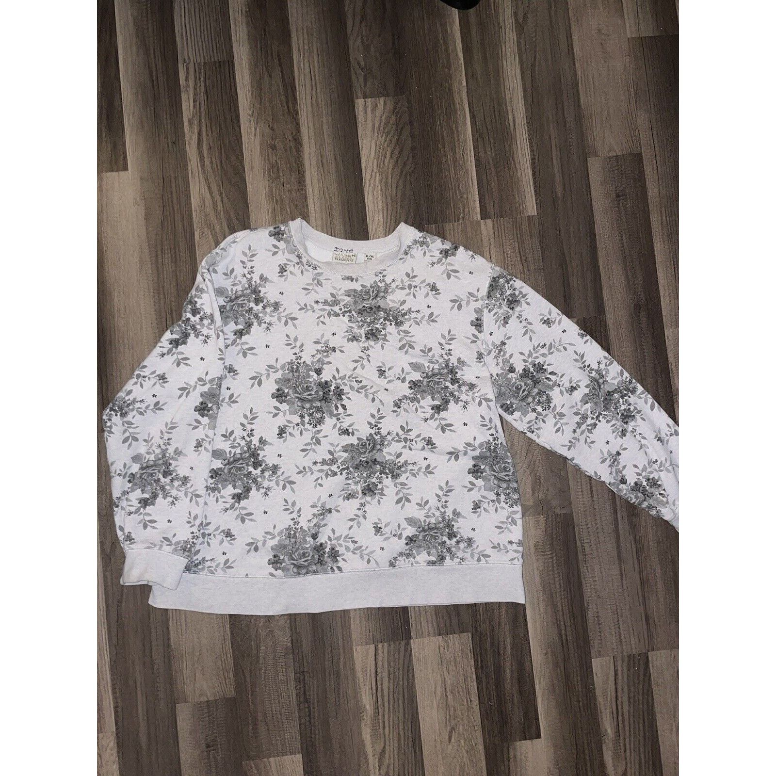 Japanese Brand × Vintage Vintage Floral Crewneck Sweatshirt Grey Large Size US L / EU 52-54 / 3 - 1 Thumbnail