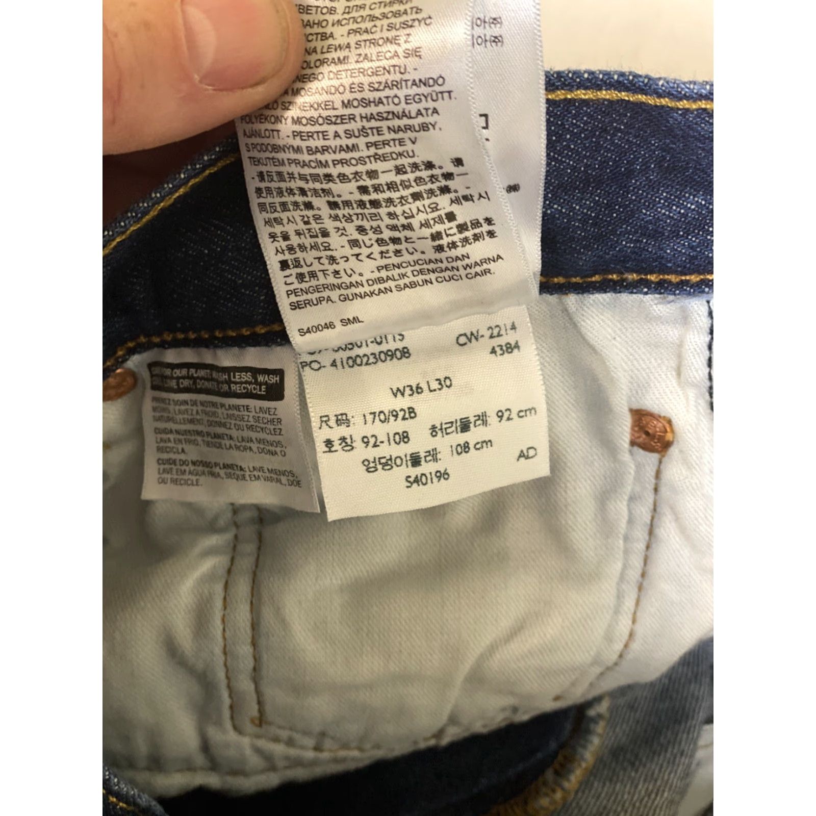 Levi's VINTAGE Levi's 501XX Button Up Jeans 36x30 Denim Dark Blue Straight Mens Jeans 501 Series Regular 30 Inseam Size US 36 / EU 52 - 4 Thumbnail