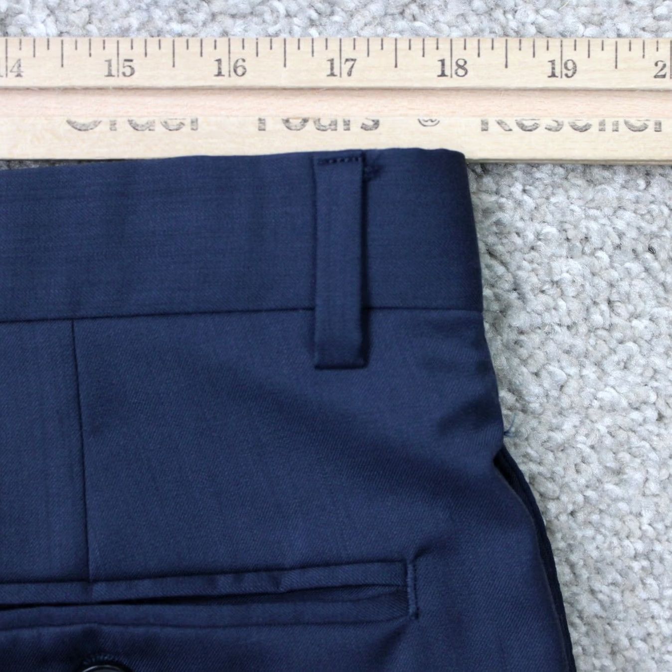 Joseph Abboud Joseph Abboud Pants Mens 36x28 Blue Wool Flat Front Lined Dress Pants City Preppy Regular Straight Front Mens 36 Blue Wool Size US 36 / EU 52 - 7 Thumbnail
