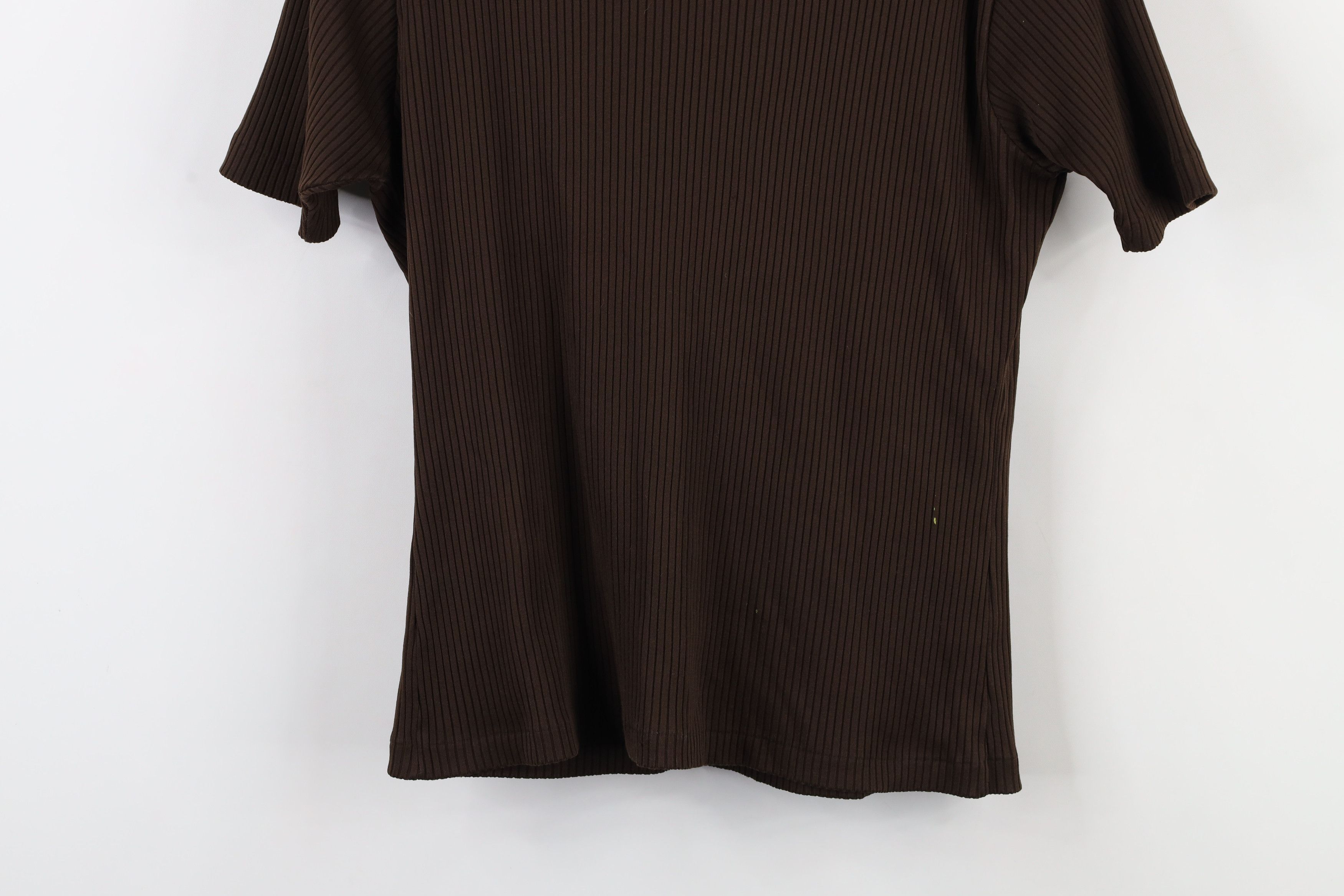 Vintage Vintage 70s Streetwear Knit Short Sleeve Turtleneck T-Shirt Size L / US 10 / IT 46 - 3 Thumbnail