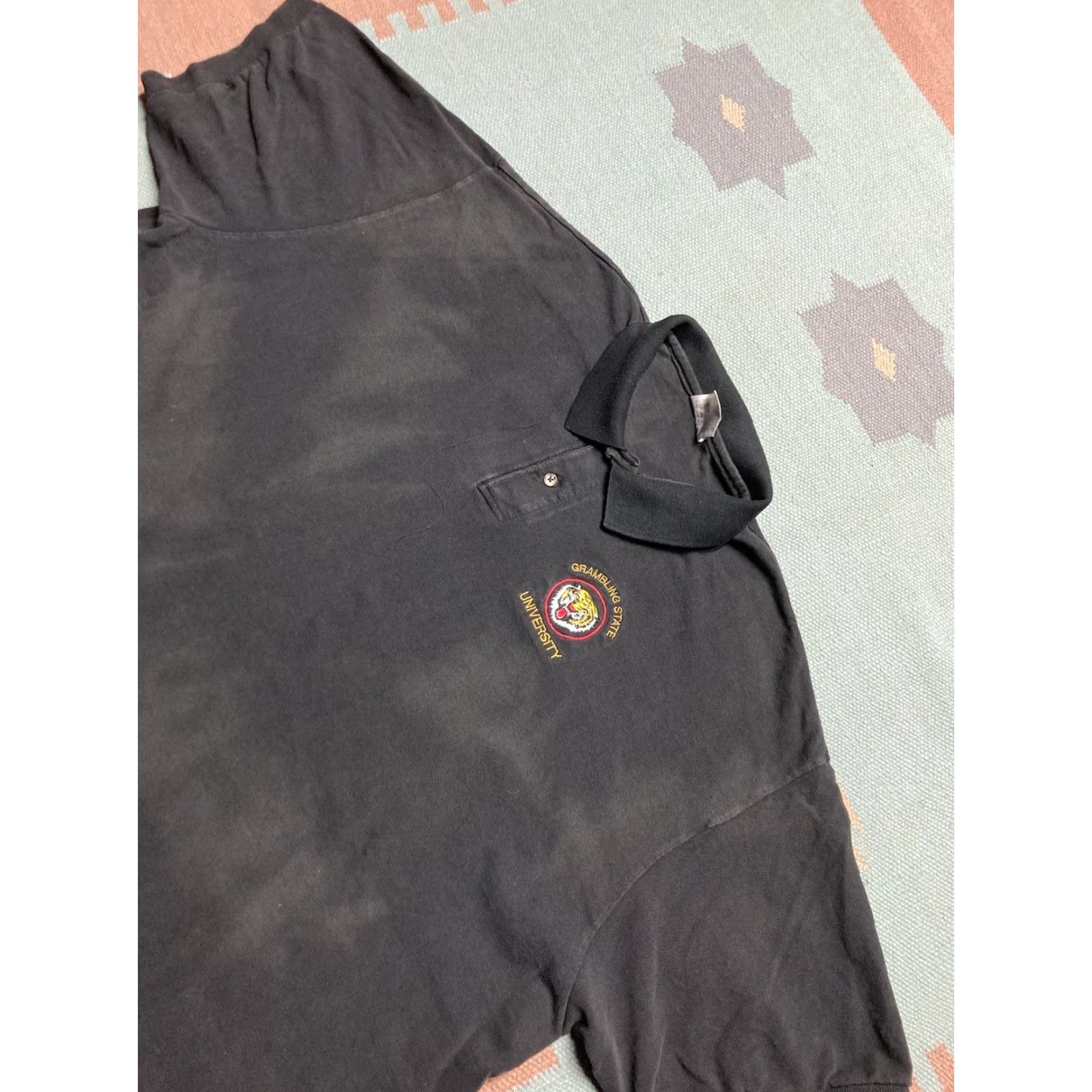Vintage VINTAGE grambling state university polo shirt Tigers college embroidered 3XL Men Black Polo Shirt Embroidered Tigers College 3XL Mens Size US XXL / EU 58 / 5 - 4 Thumbnail