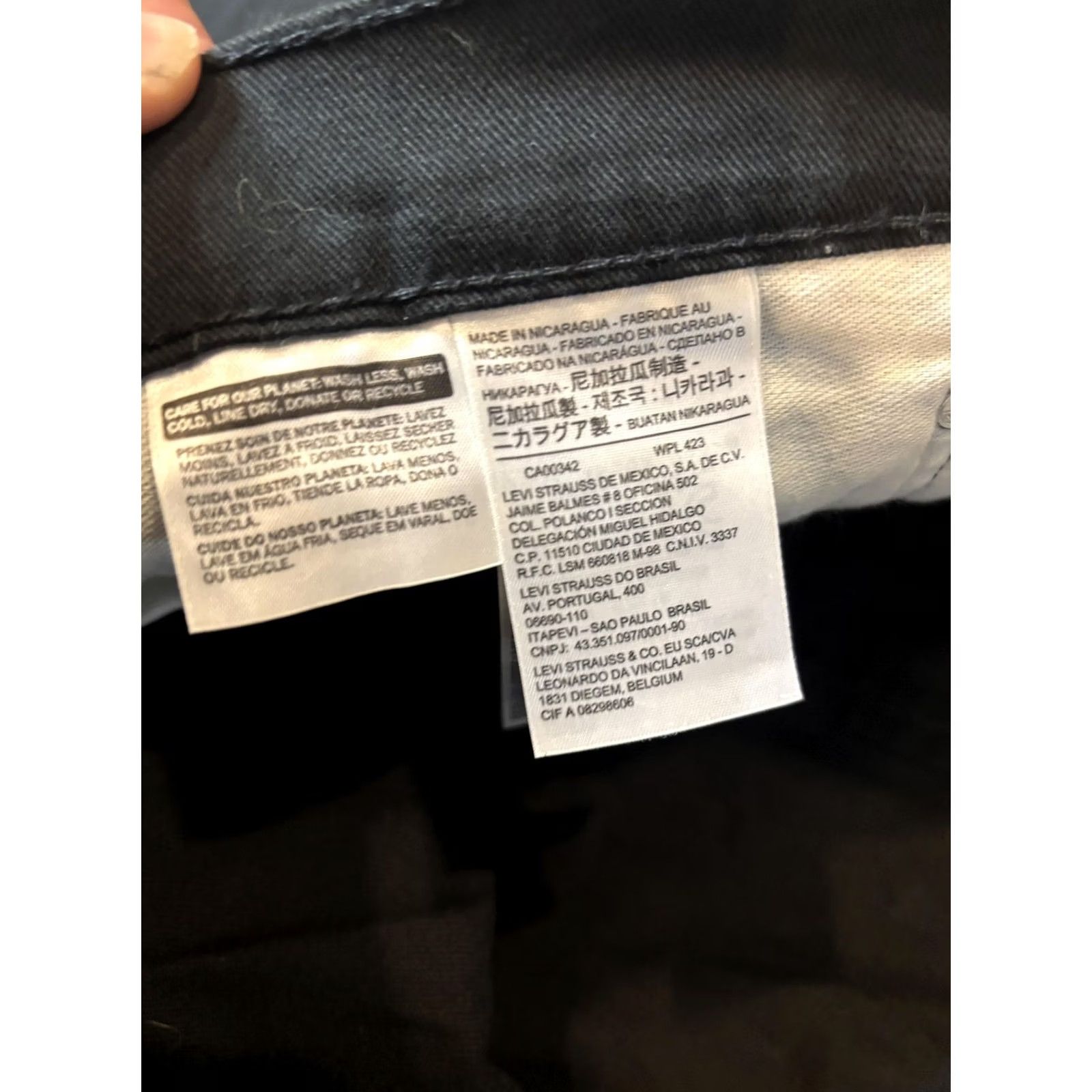 Levi's Levi's Jeans Mens Big & Tall 58x30 Black High Rise Tapered Fit Denim Pants 541 Size US 42 / EU 58 - 5 Thumbnail