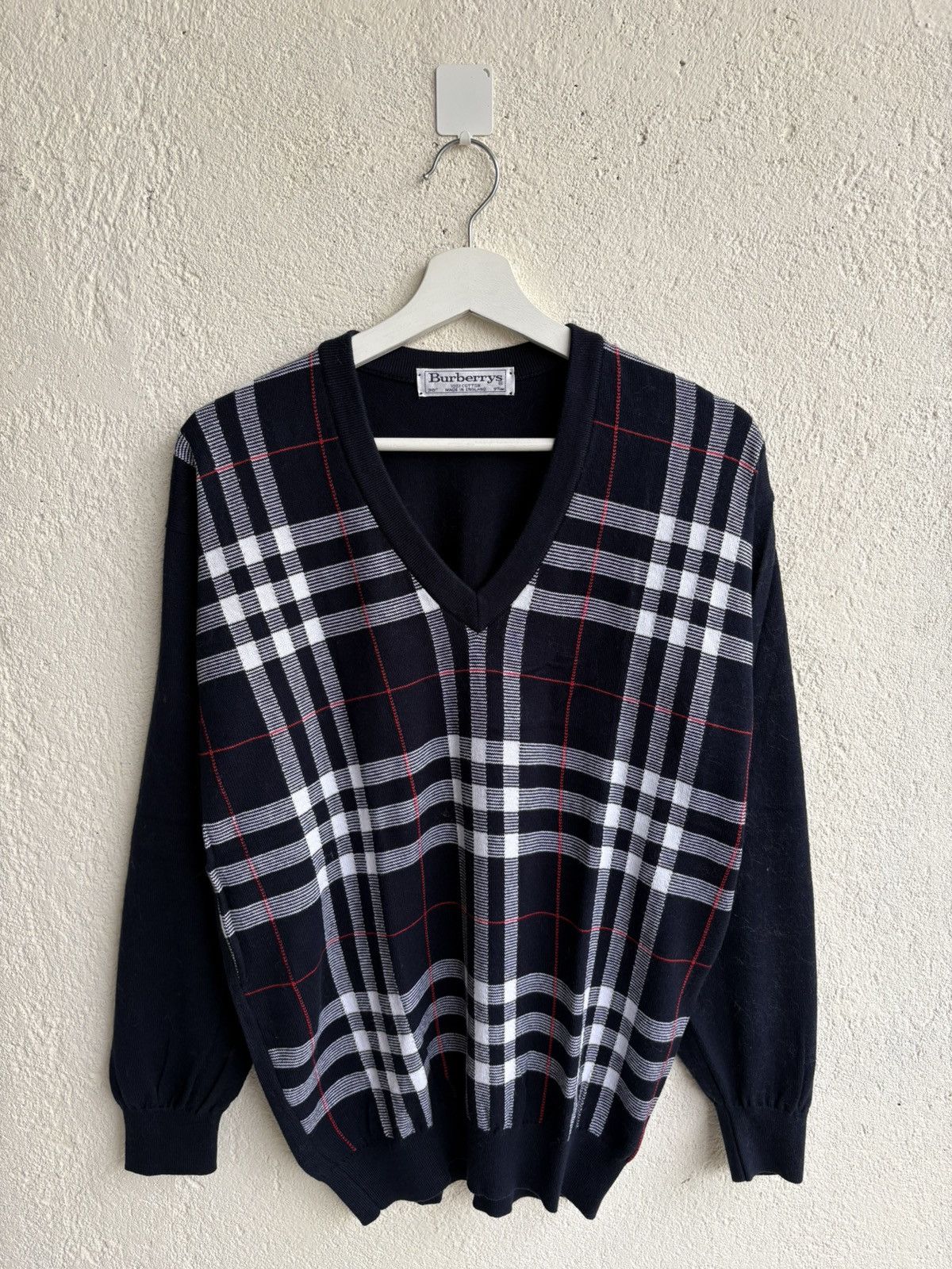 2000s Burberry Luxury knit Novacheck