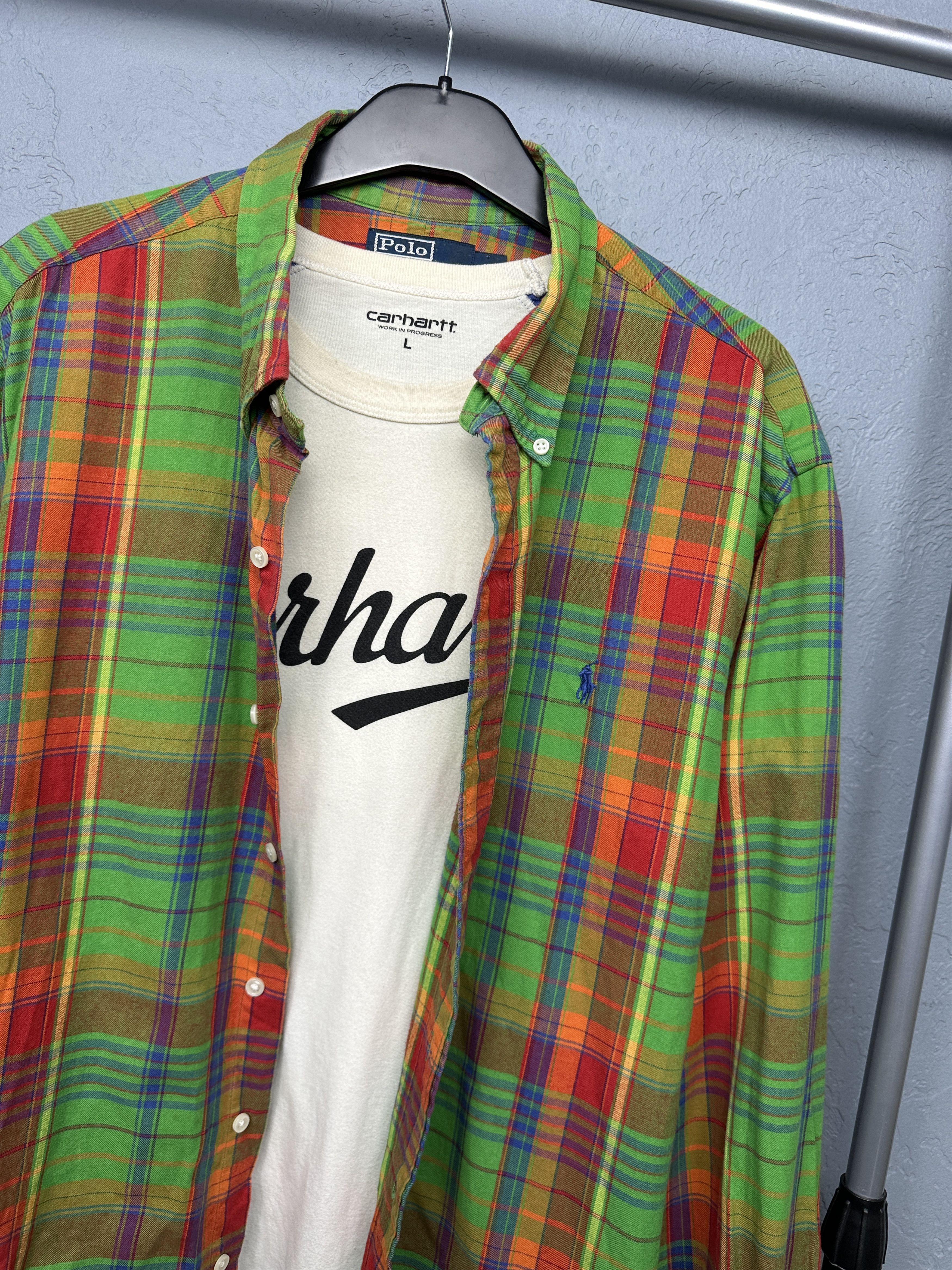 Polo Ralph Lauren Polo Ralph Lauren Mens Flannel Plaid Shirt Size US XL / EU 56 / 4 - 2 Thumbnail