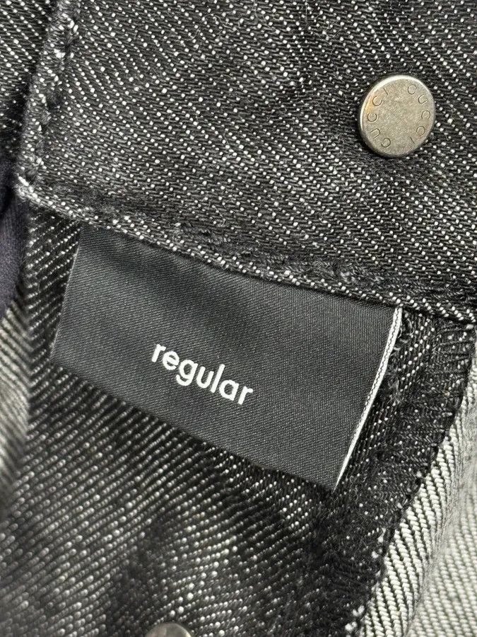 Gucci 2010s Gucci Black Brut Denim Jeans by Frida Giannini Size US 30 / EU 46 - 12 Thumbnail