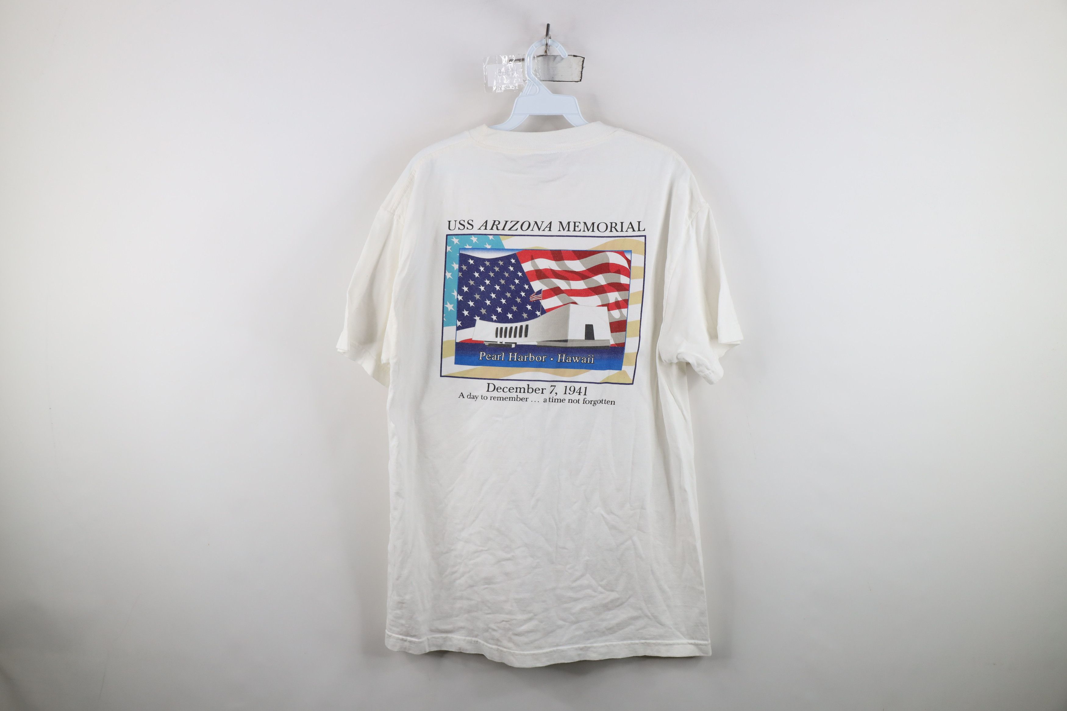 Vintage Vintage 90s Y2K Memorial Pearl Harbor Hawaii T-Shirt USA Size US L / EU 52-54 / 3 - 11 Thumbnail