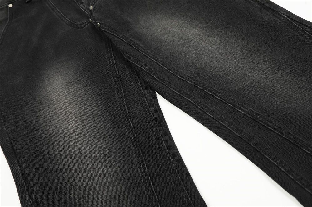 Japanese Brand × Jean Men's washed gradient loose stitching casual flared jeans Size US 32 / EU 48 - 7 Thumbnail