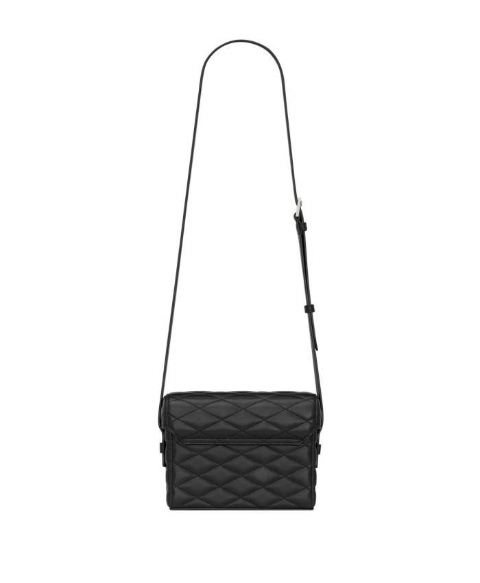Saint Laurent Paris o1b1hav110425 Size: OS / June Box Bag Lambskin in Black Size ONE SIZE - 4 Thumbnail