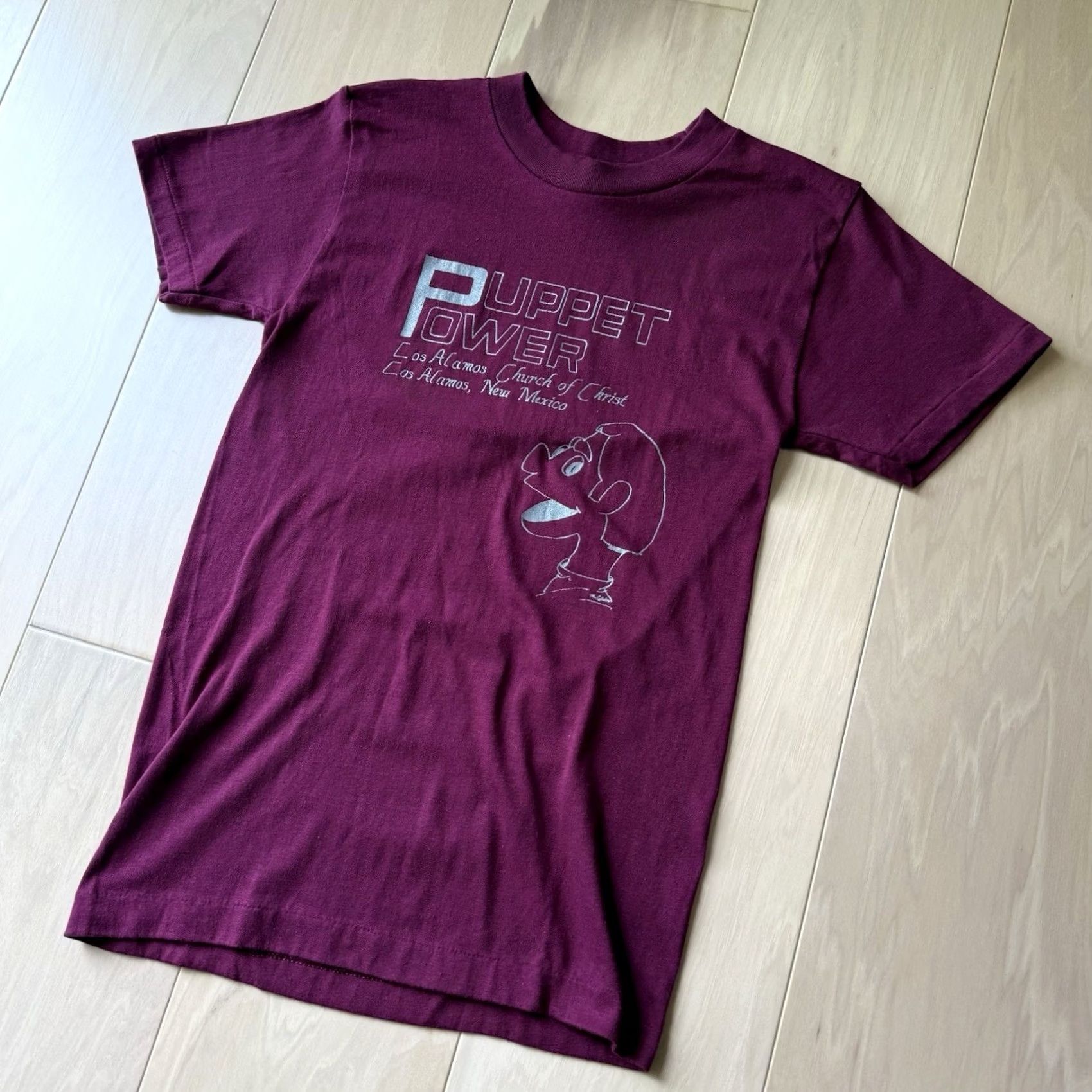 Vintage VINTAGE Puppet Power Shirt S Maroon 80s Made USA Los Alamos New Mexico Nuclear Size US S / EU 44-46 / 1 - 6 Thumbnail
