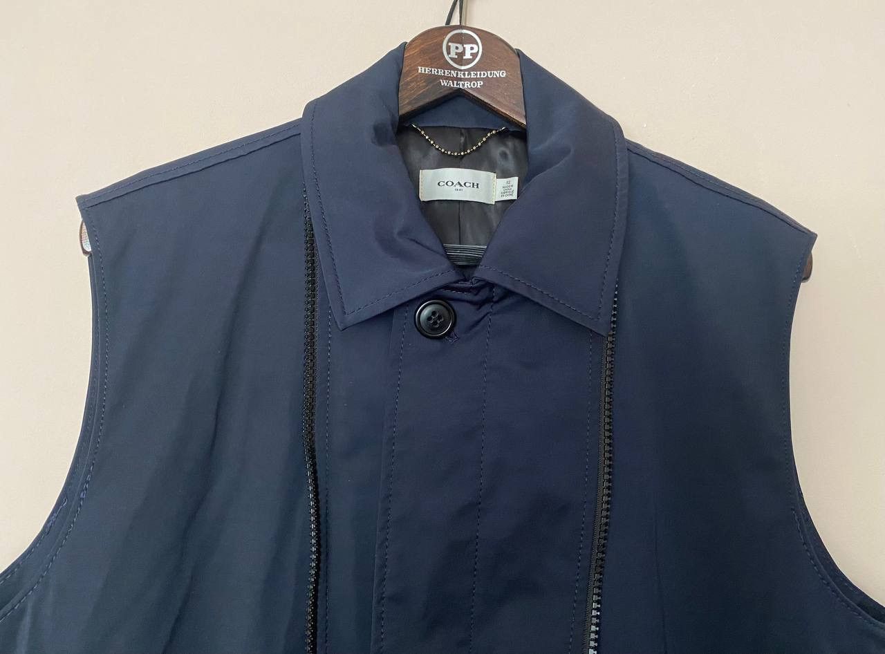 Coach RARE🔥 Coach Men's Long Overcoat in Blue Black Size US L / EU 52-54 / 3 - 14 Thumbnail