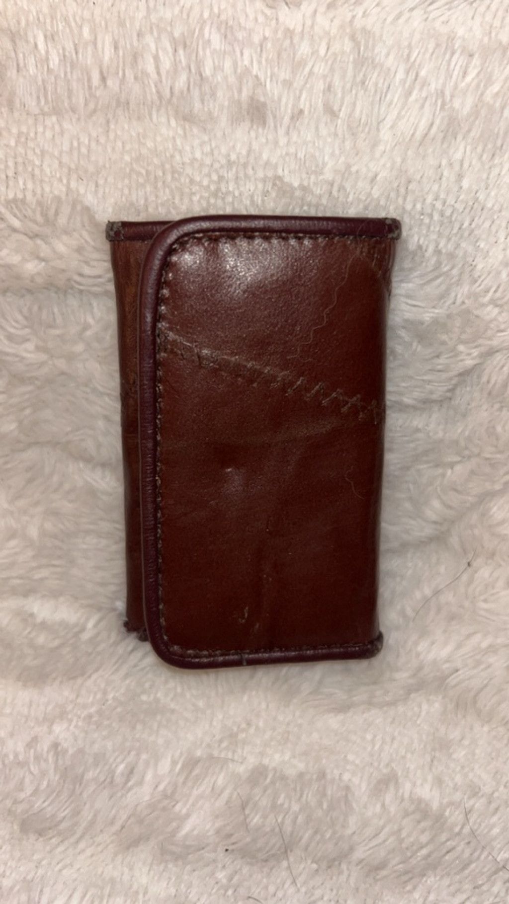 The Unbranded Brand Vintage Wallet One Size Brown Gold Key Holder Size ONE SIZE - 1 Thumbnail