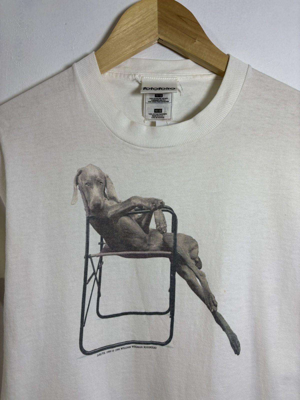 Vintage Vintage 90’s William Wegman Fotofolio Kids Tshirt Size US XXS / EU 40 - 2 Thumbnail