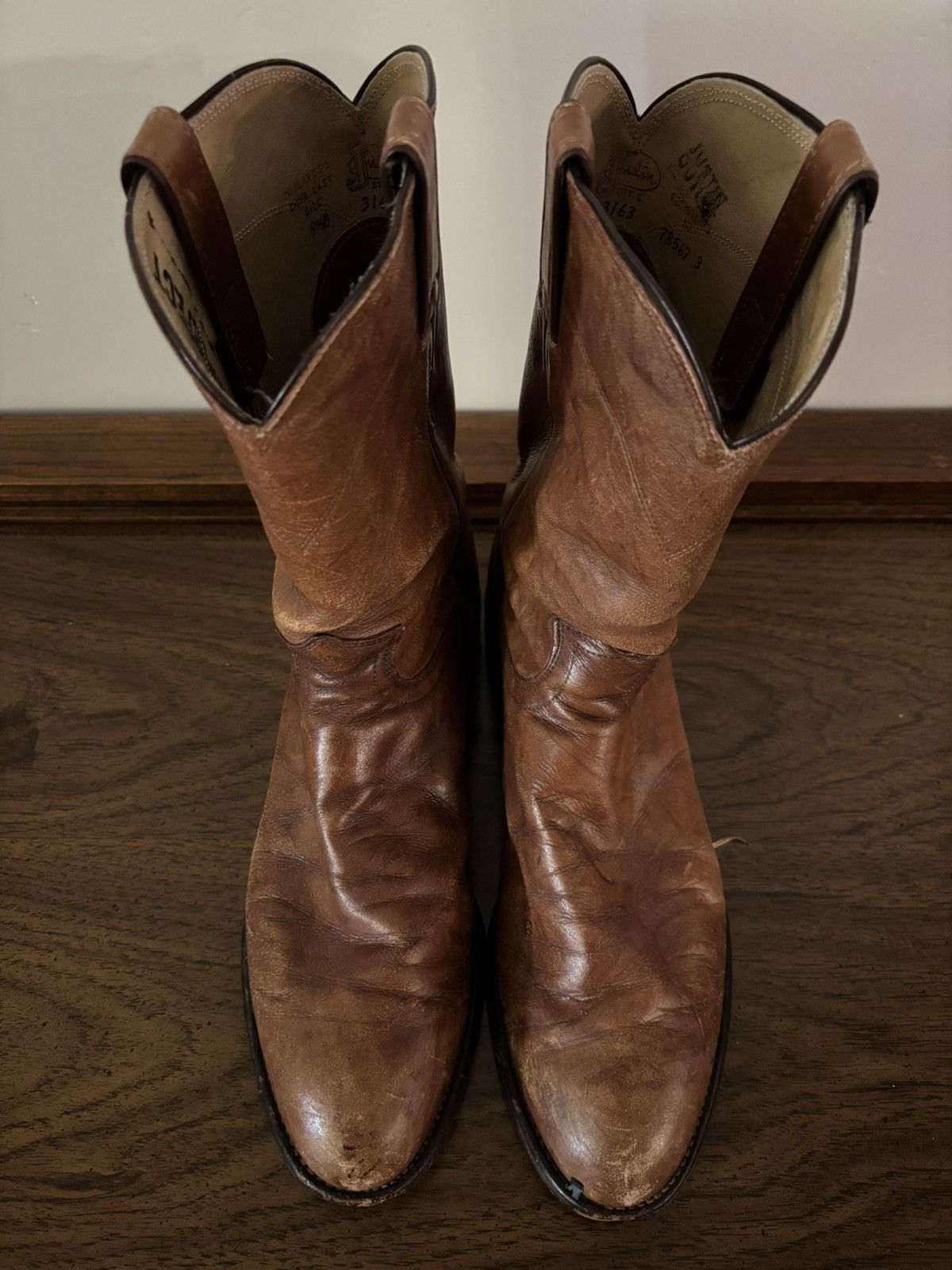 Justin Vintage Justin Roper Boots Size US 9.5 / EU 42-43 - 3 Thumbnail