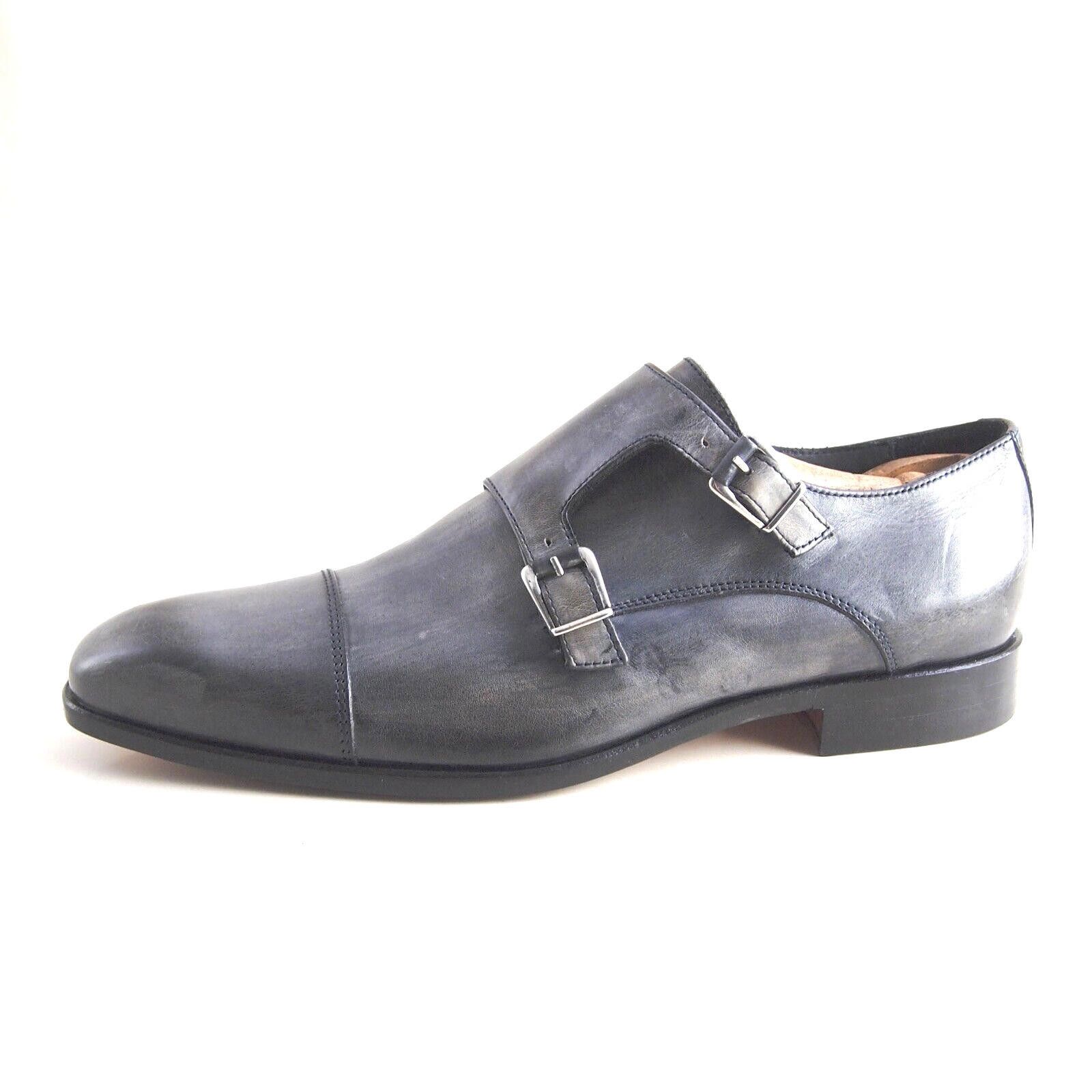 Mercanti Fiorentini Mercanti Fiorentini Double Monks Gray Leather US 8 EU 41 Size US 8 / EU 41 - 1 Thumbnail