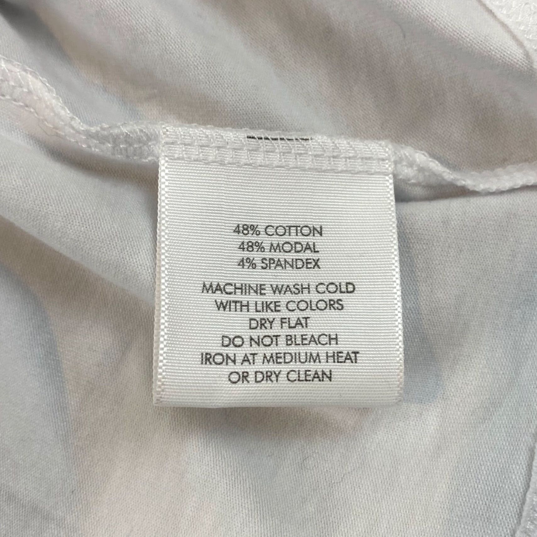White + Warren VINTAGE White + Warren Blouse Womens Medium Casual 3/4 Sleeve Cotton Modal Stretch Size M / US 6-8 / IT 42-44 - 7 Thumbnail