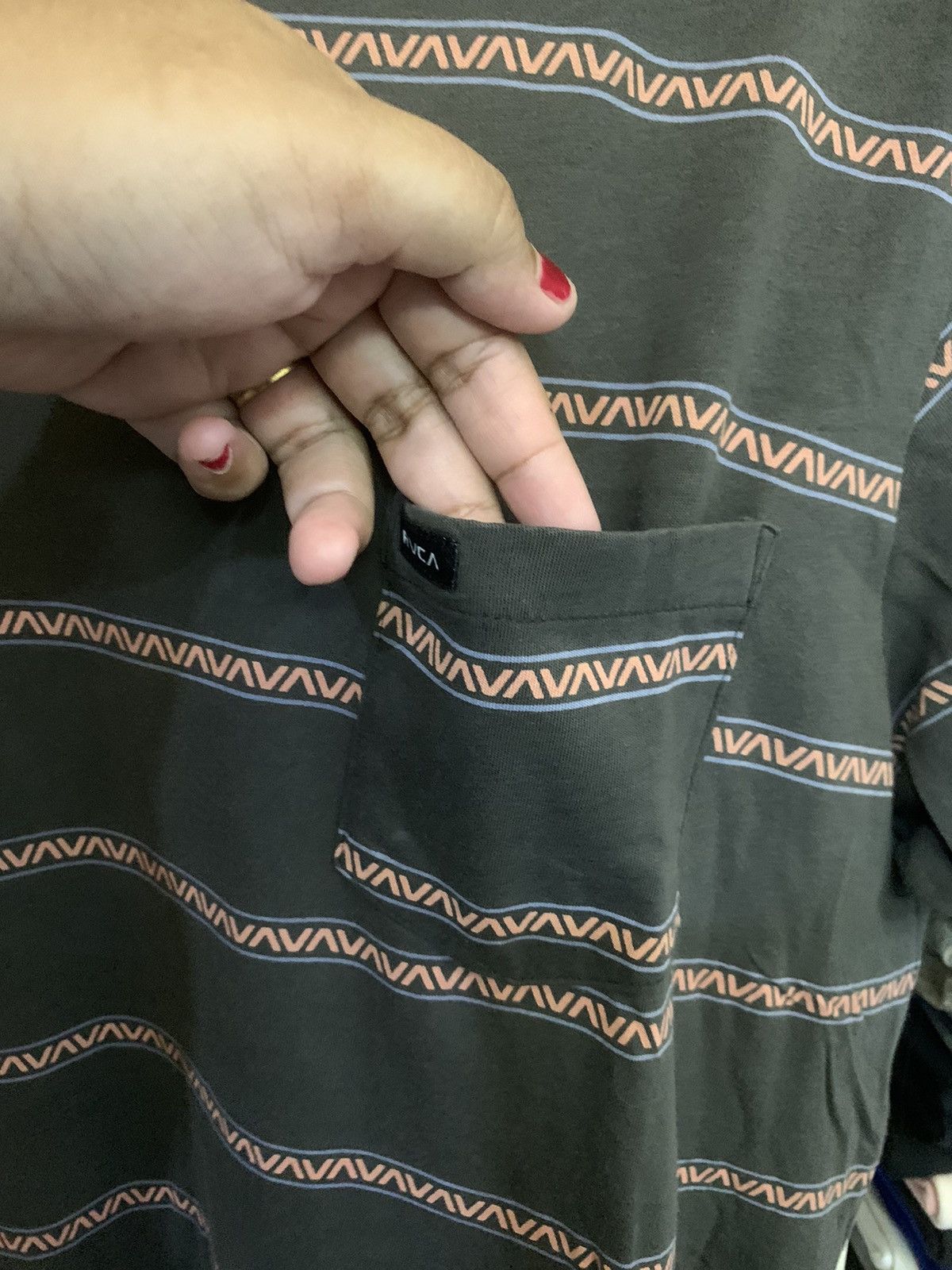 RVCA × Vintage Rvca Stripe Tee Size US L / EU 52-54 / 3 - 4 Thumbnail