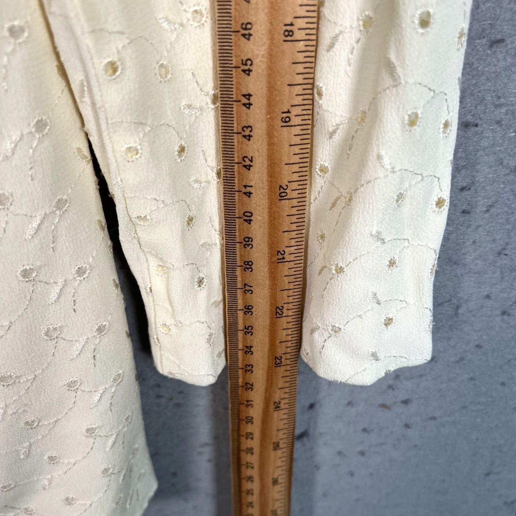 Vintage VINTAGE Tina Hagen Womens Blazer Size Small Cream Textured Jacket Made In USA Size S / US 4 / IT 40 - 7 Thumbnail