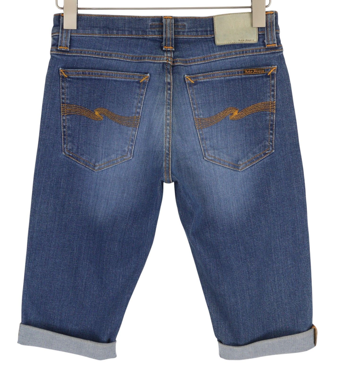 Nudie Jeans TUBE KELLY W28 Blue Denim Organic Shorts 83836 Size US 28 / EU 44 - 2 Thumbnail
