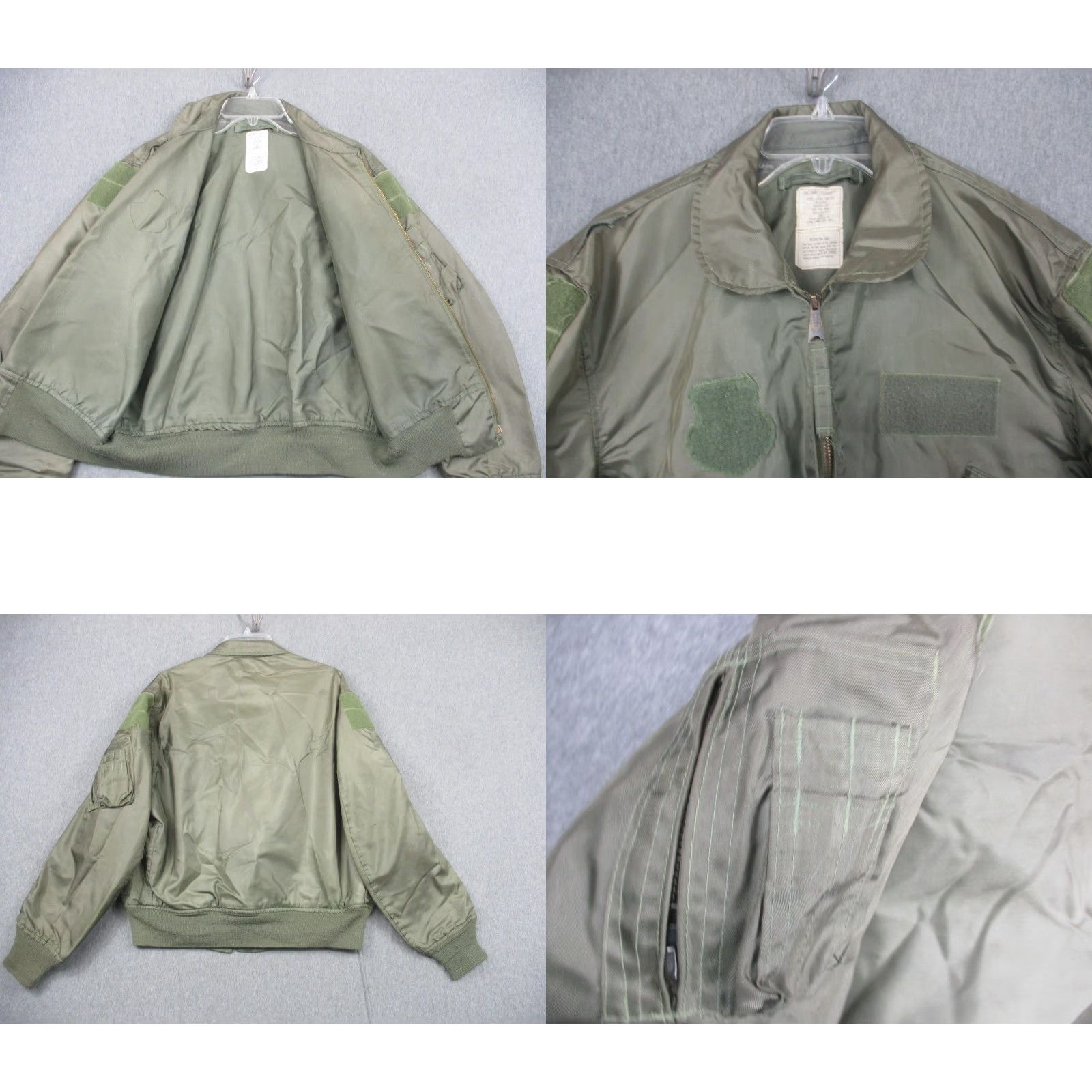 Alpha Industries VINTAGE CWU-36P flight jacket Large Men Bomber Jacket Green USA Army Aviation Aramid Nomex Size US L / EU 52-54 / 3 - 8 Thumbnail