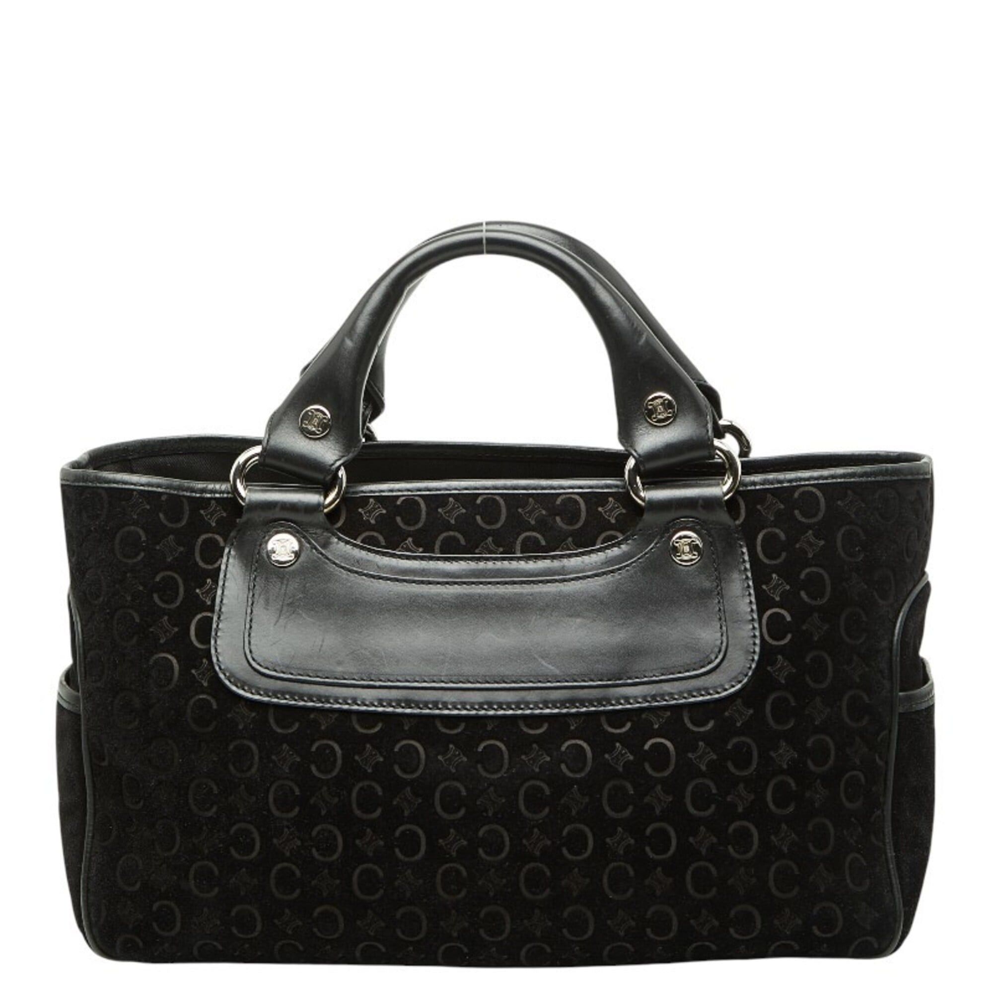 Celine Celine C Macadam Boogie Bag Handbag, Black Suede Leather, Women's CELINE Size ONE SIZE - 1 Thumbnail