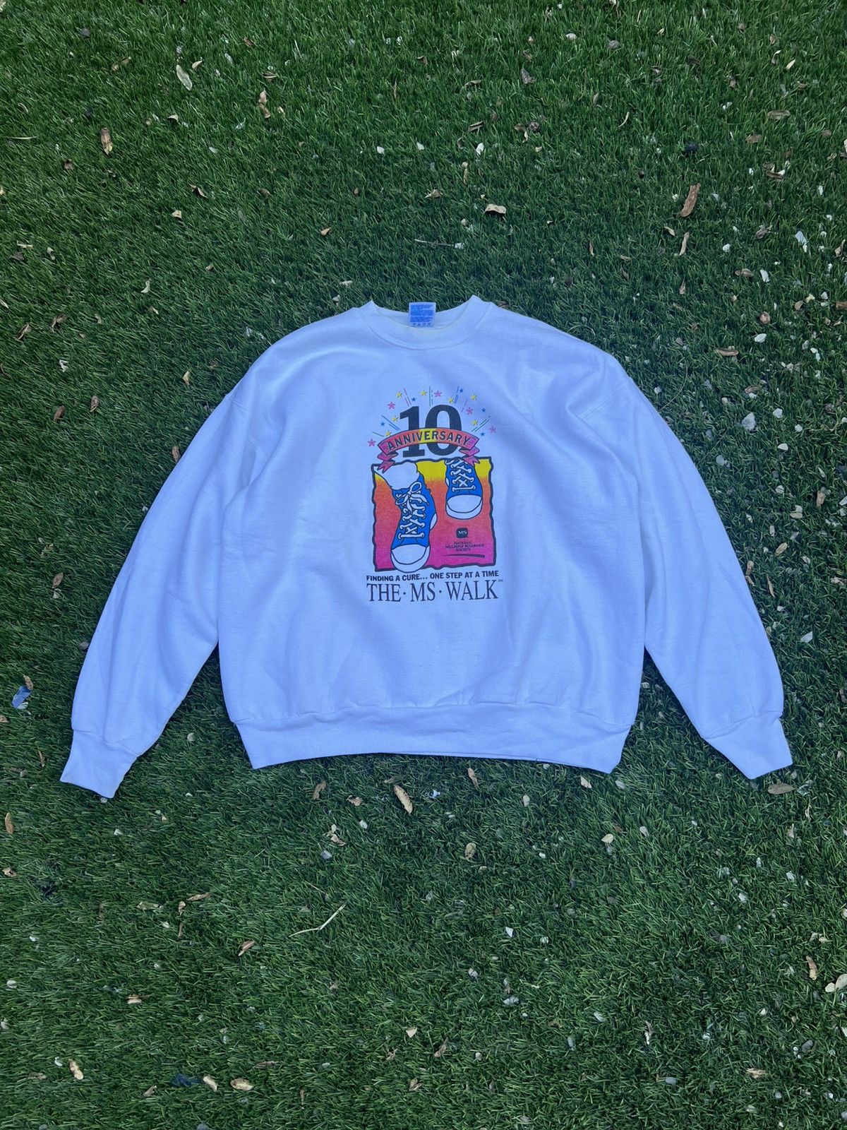 Vintage Vintage 90s MS Walk Sweatshirt Size US XL / EU 56 / 4 - 1 Thumbnail
