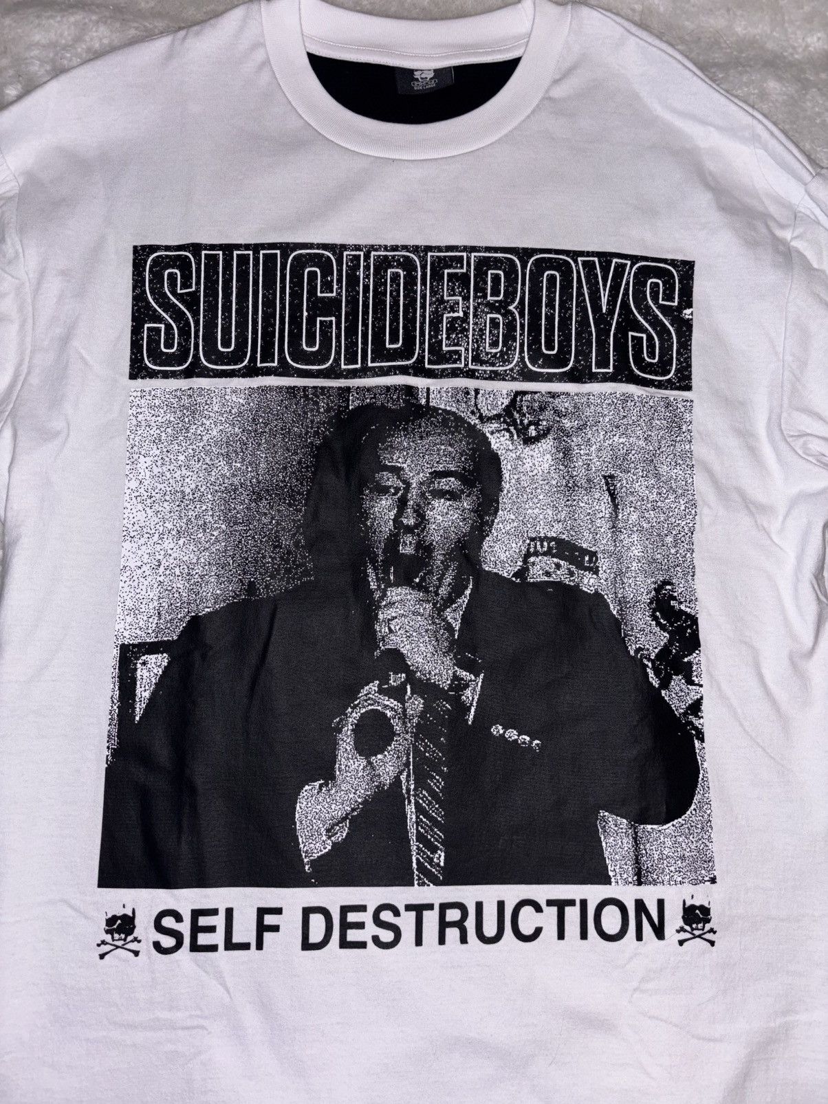 G59 Records Rare Suicideboys Self Destruction budd dwyer longsleeve Size US L / EU 52-54 / 3 - 2 Thumbnail