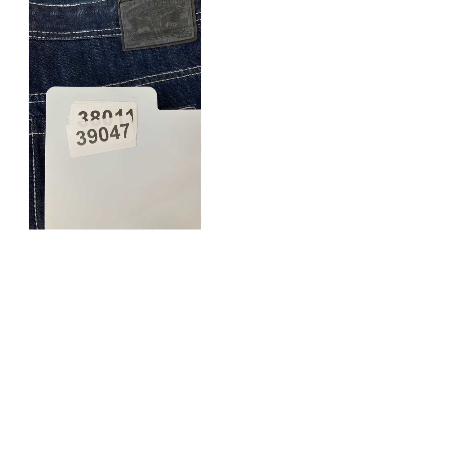 Vintage Buffalo Jeans Jeans Mens 42x30 Taylor Easy Straight Dark Wash Blue Denim Baggy 5-Pocket Design Jeans Relaxed Regular Men Mens Jeans Size US 42 / EU 58 - 10 Thumbnail