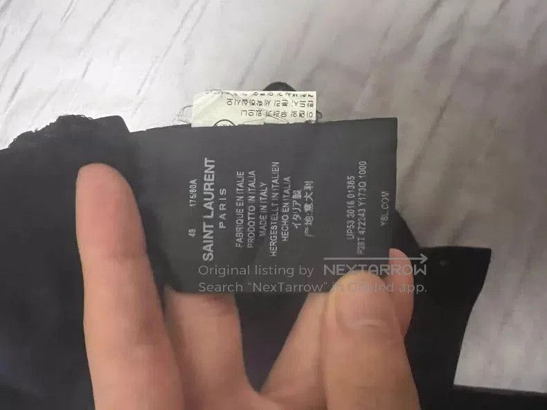 Saint Laurent Paris Saint Laurent Paris 16 Black Trousers. Size US 32 / EU 48 - 4 Thumbnail