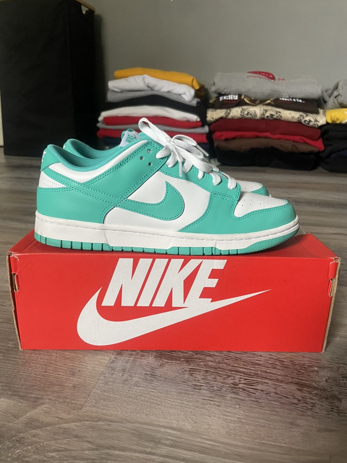Nike Nike light blue dunk low size 9 jn mens Size US 9 / EU 42 - 3 Thumbnail