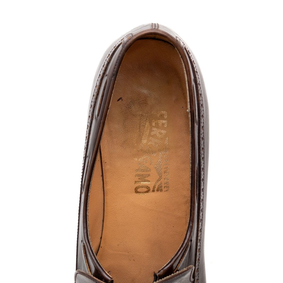 Designer × Salvatore Ferragamo SALVATORE FERRAGAMO Brown Leather Tassel Loafers SzUS 11.5 D Size US 10.5 / EU 43-44 - 9 Thumbnail