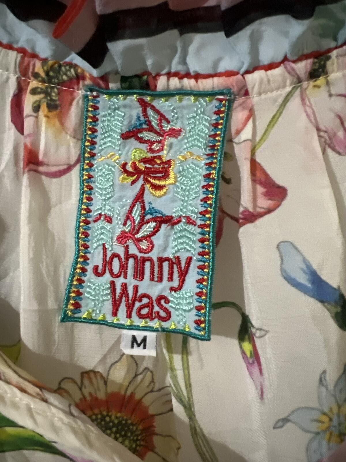 Other Johnny Was Floral Cold Shoulder Blouse Top M Size M / US 6-8 / IT 42-44 - 8 Thumbnail