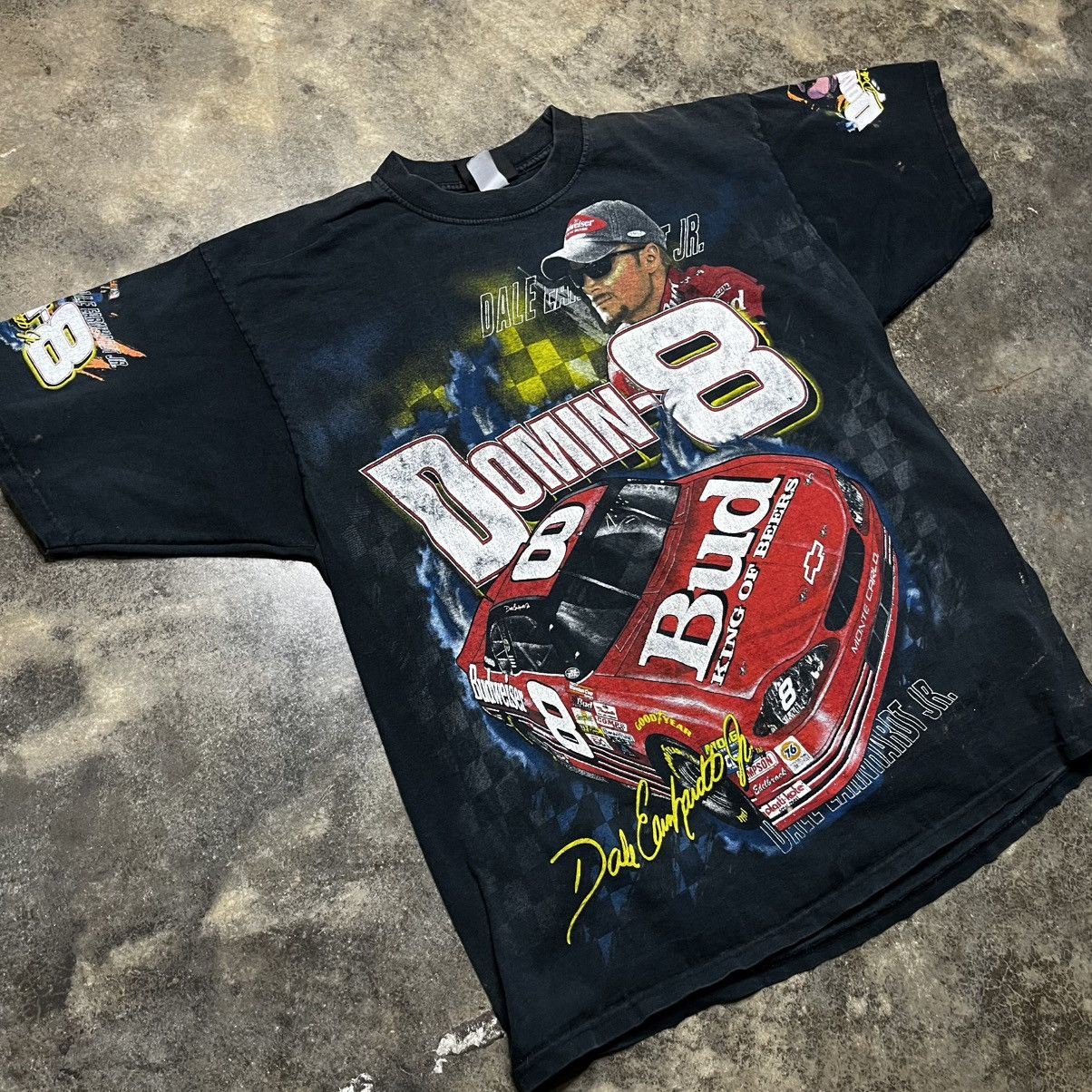 Chase Authentics vintage Budweiser NASCAR Dale Earnhardt AOP tshirt Size US XL / EU 56 / 4 - 2 Thumbnail