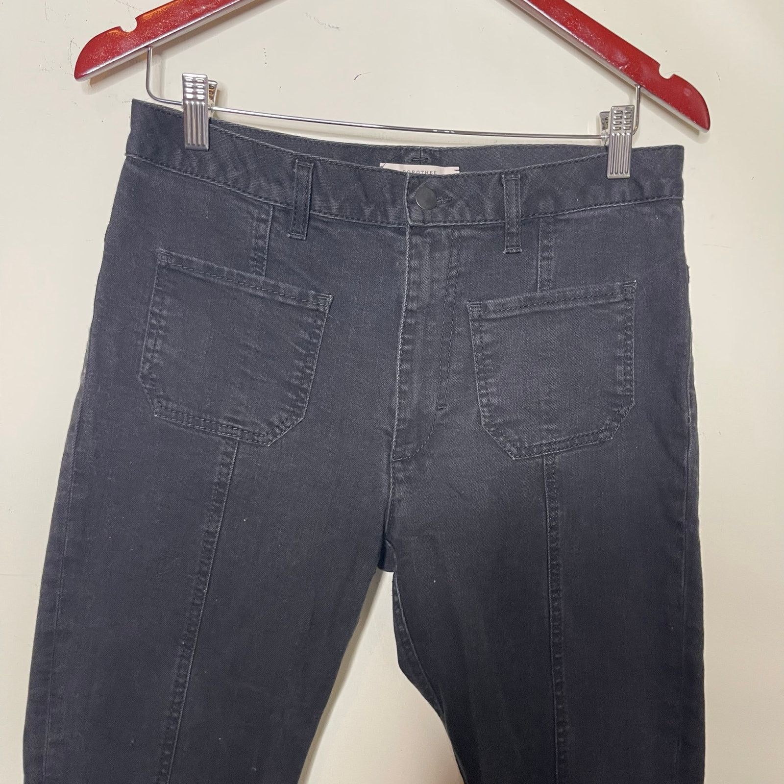 DOROTHEE SCHUMACHER Dorothee Schumacher black straight leg cropped jeans sz 4 Size 27" / US 4 / IT 40 - 7 Thumbnail