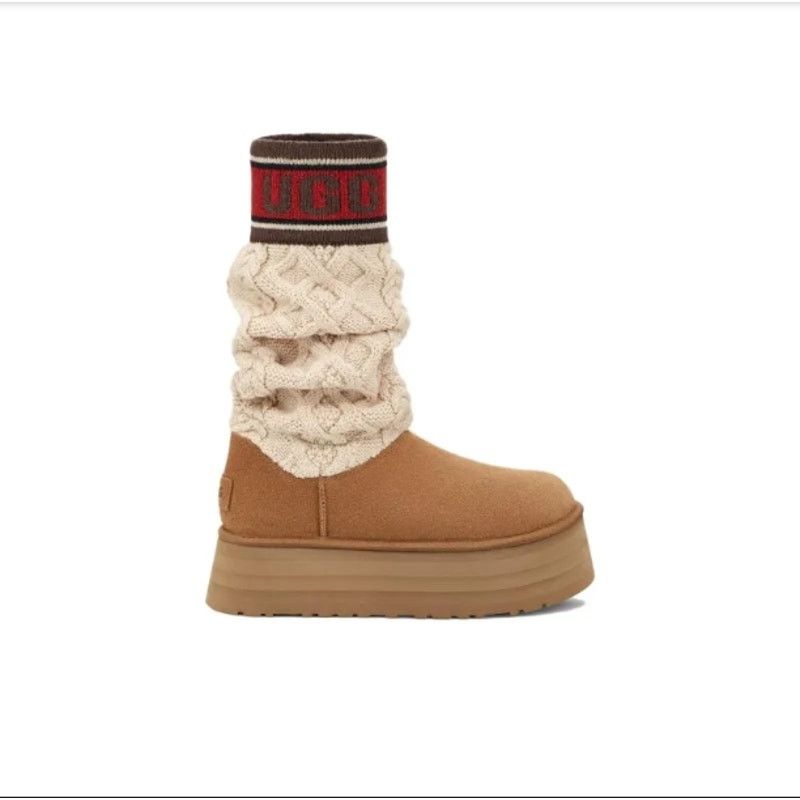 Ugg NEW! UGG Women's Classic Sweater Letter Boots Size US 8 / IT 38 - 1 Thumbnail