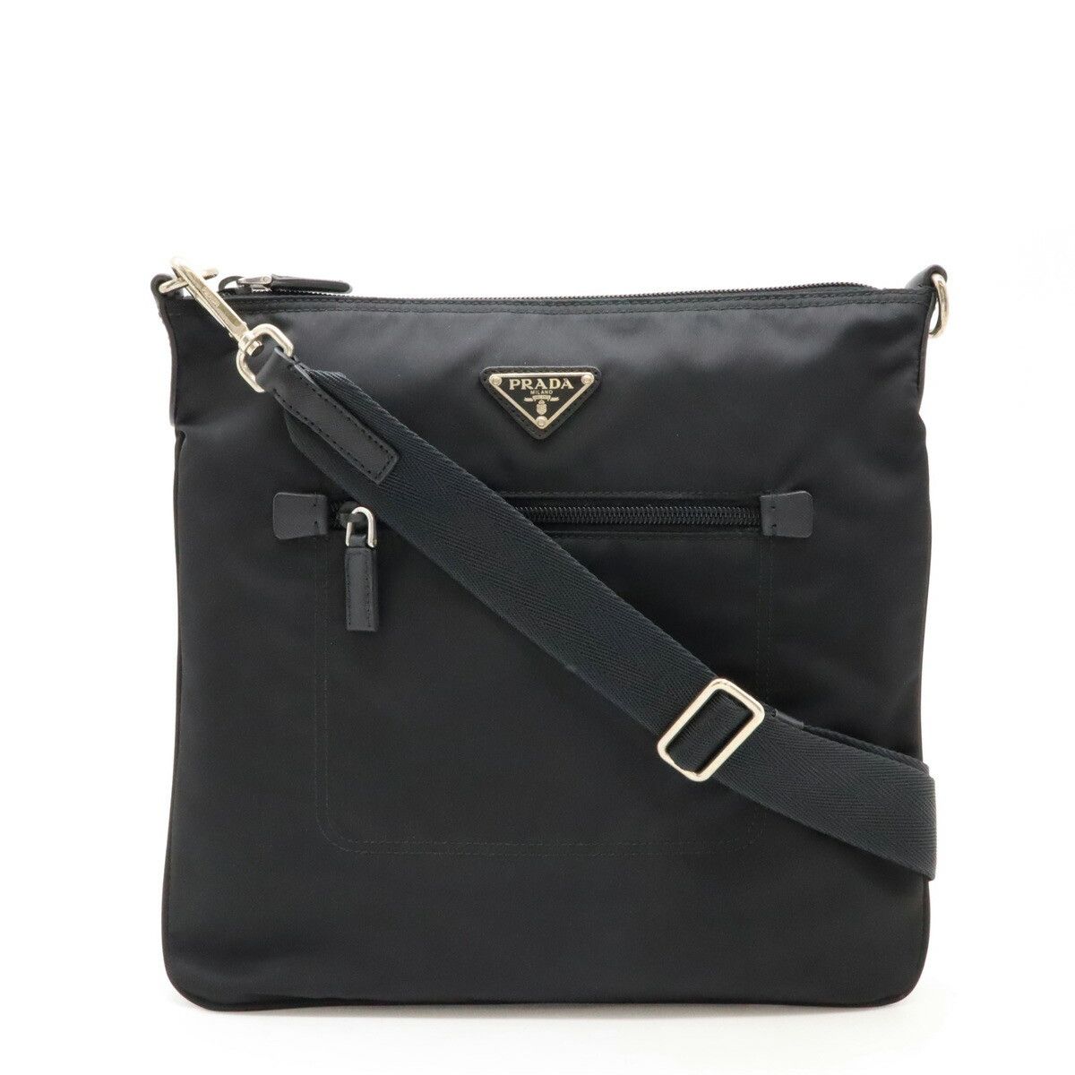 Prada Prada Prada Nylon/Leather Shoulder Bag BT0715 Canvas Crossbody Bag BT0715 in Great Condition Size ONE SIZE - 1 Thumbnail