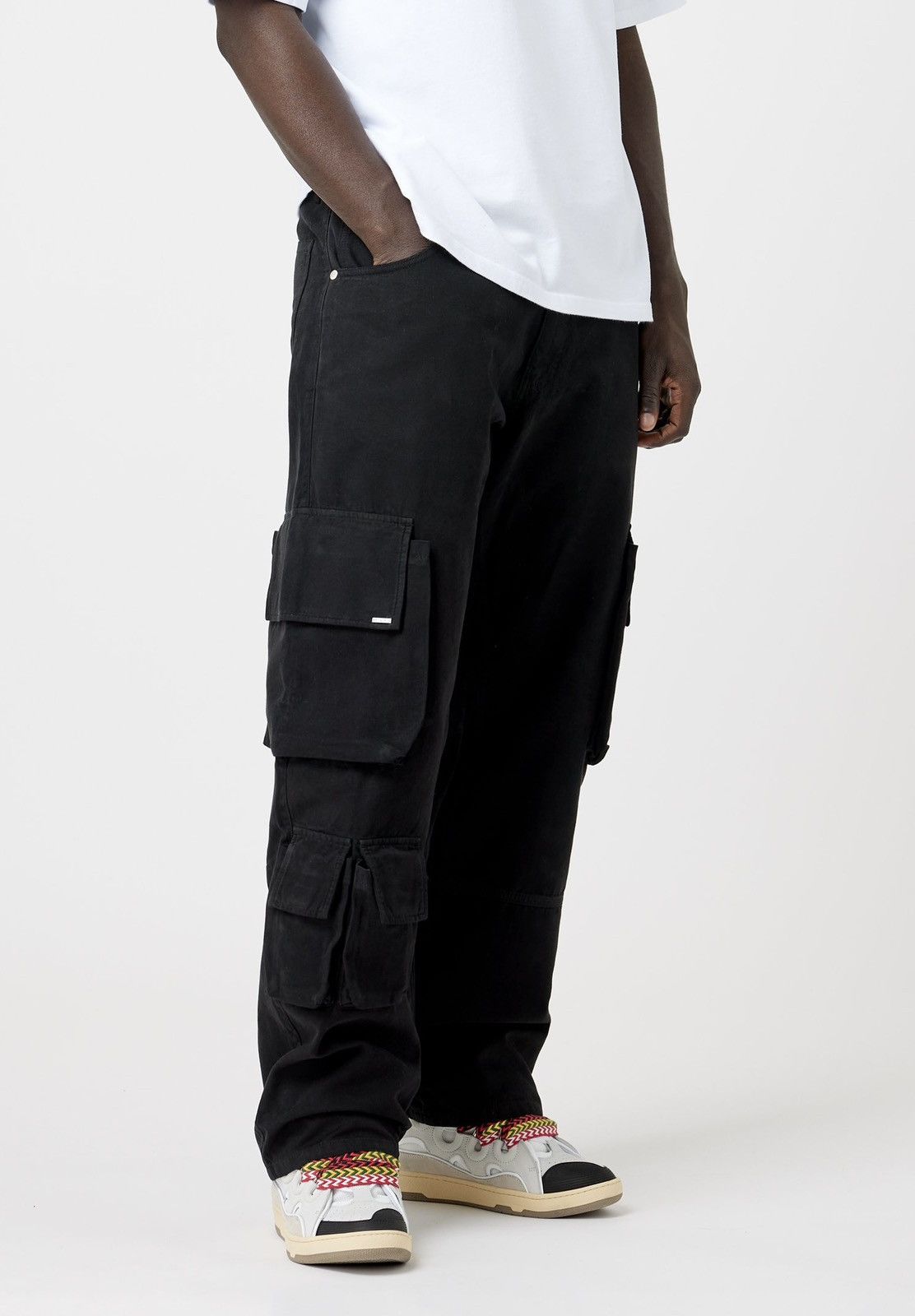 Vintage EightyFive Black Cargo Baggy Pants Size US 38 / EU 54 - 1 Thumbnail