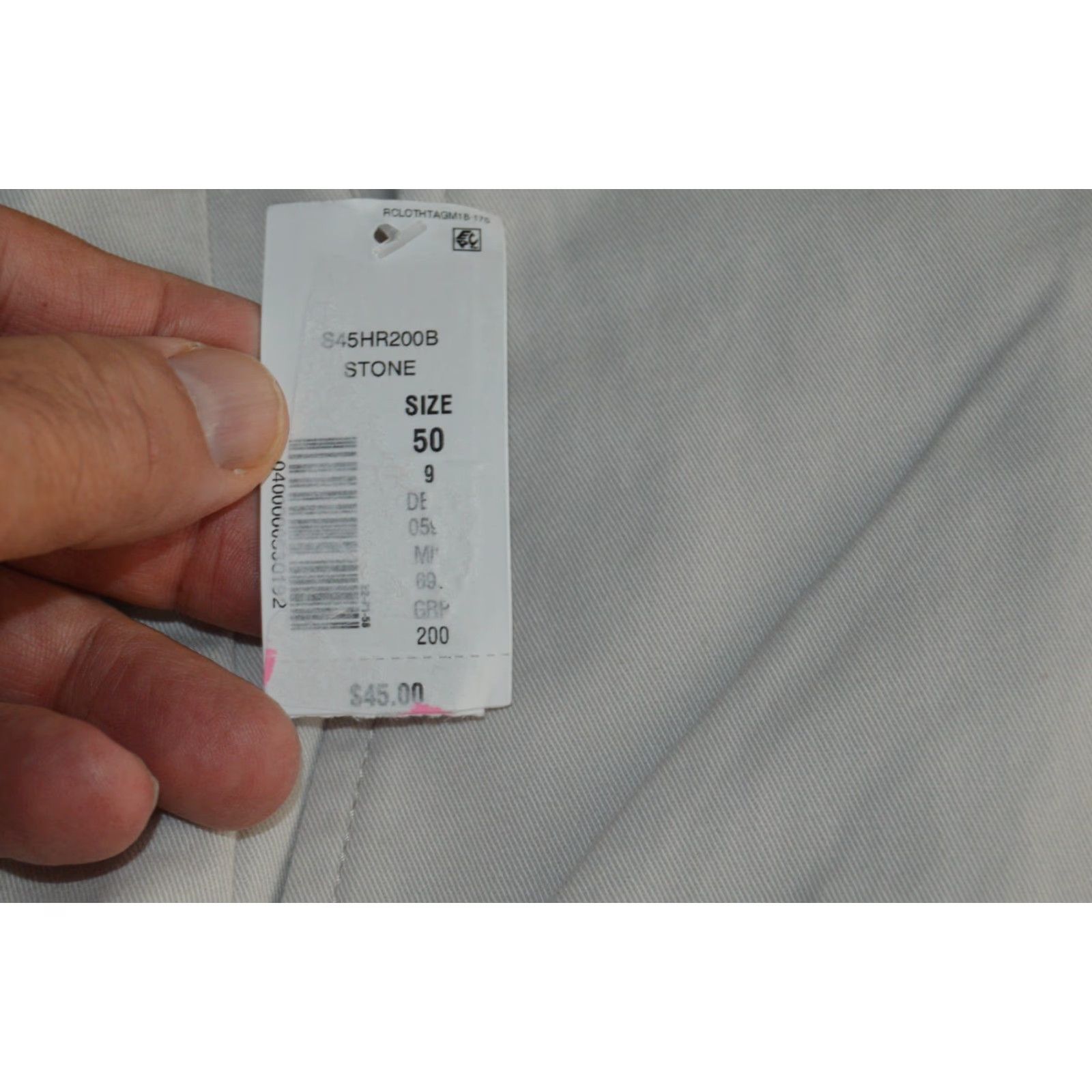 Roundtree & Yorke NWT Roundtree & Yorke Casuals Shorts Big Men's Stone 50/9" Chino Stretch Canvas Beige Front Pockets Flat Front 9 in Inseam Size US 34 / EU 50 - 6 Thumbnail