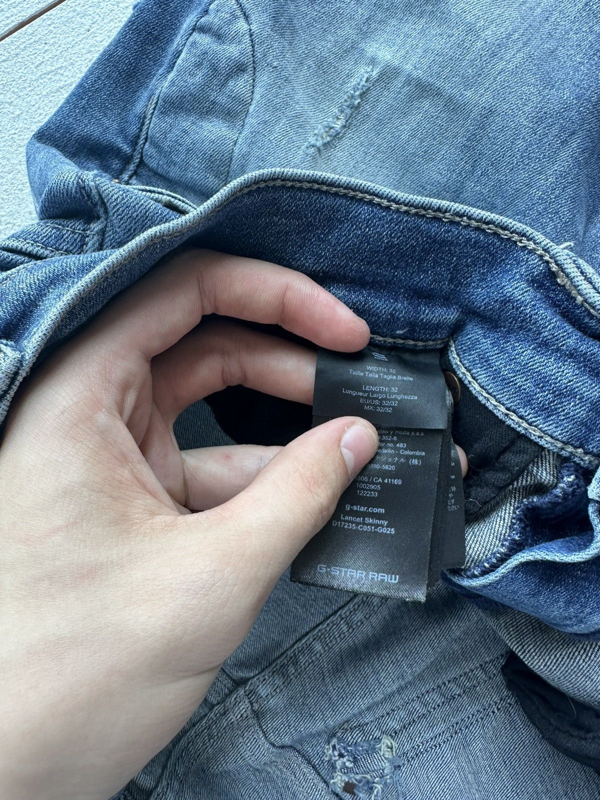 G-Star 🚨PUNK G STAR OPIUM SKINNY 96 BLUE MENS JEANS Y2k BIKER Size US 32 / EU 48 - 7 Thumbnail