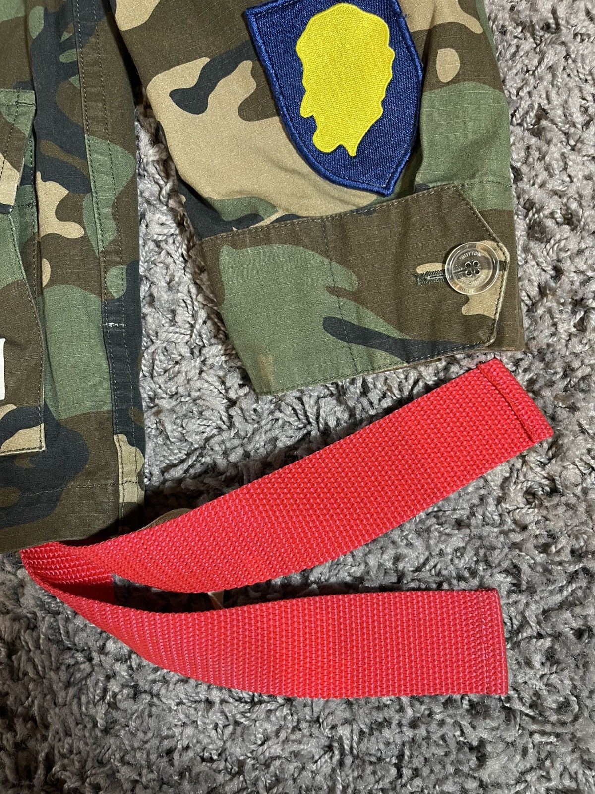 Off-White OFF-WHITE Virgil Abloh Army Archive Field Jacket Camouflage Size US XXS / EU 40 - 4 Thumbnail