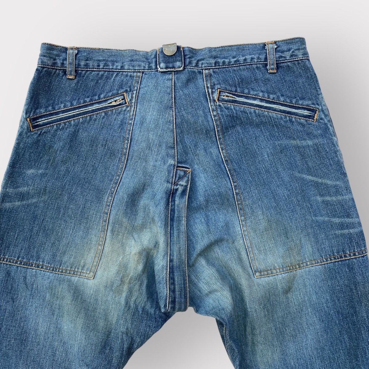 Maison MIHARA YASUHIRO Miharyasuhiro Leather Patchwork Denim Size US 34 / EU 50 - 5 Thumbnail